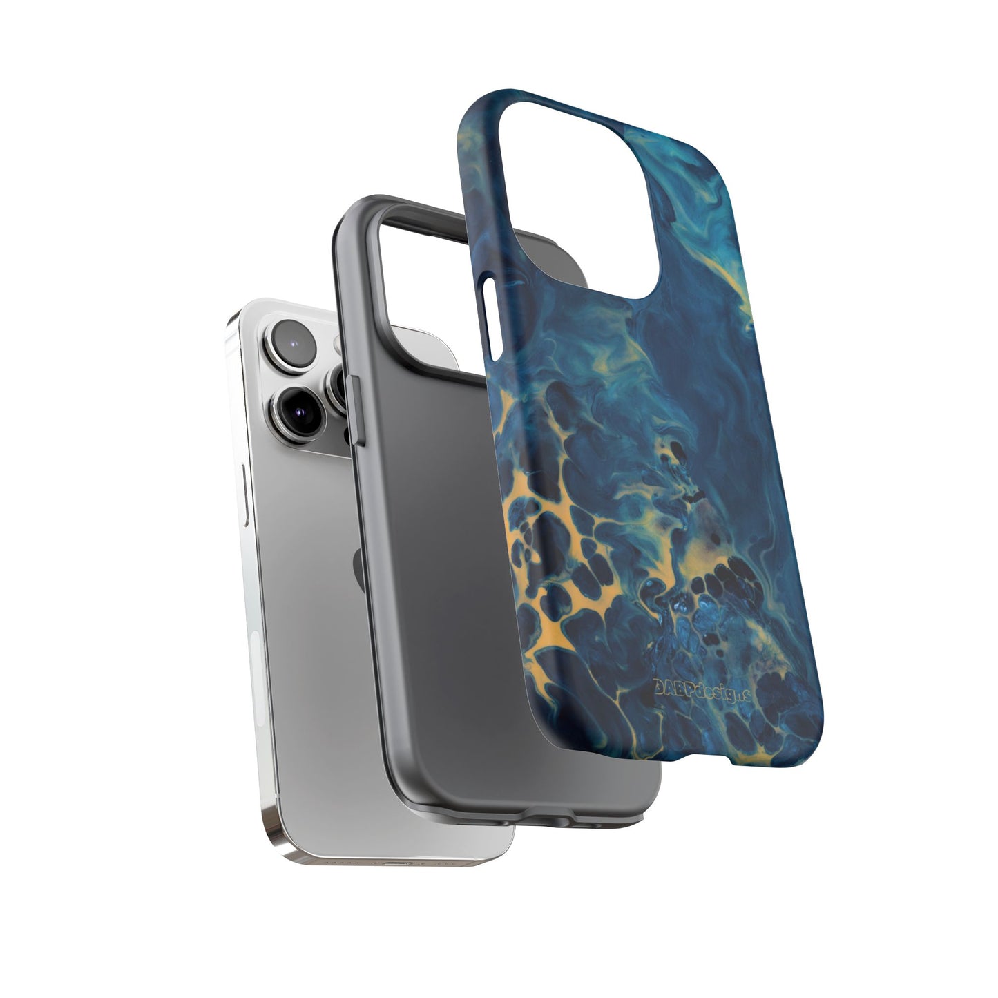 Tough Phone Case for iPhone, Samsung and Google Pixel - DABPdesigns Acrylic Abstract Design (v3)