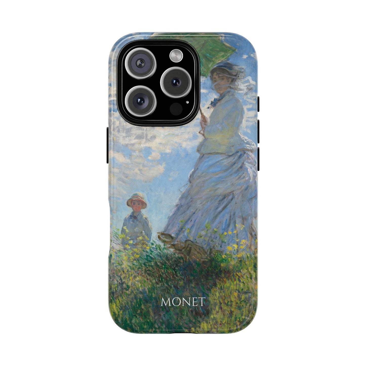 Tough Phone Case for iPhone, Samsung and Google Pixel - Monet, Woman with a Parasol - Madame Monet and Her Son (1875)