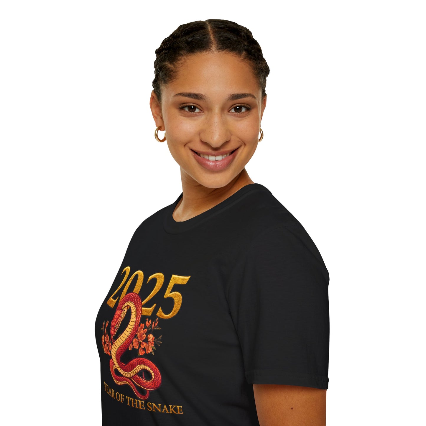 Gildan 64000 Unisex Softstyle Short-sleeve Tee | 2025 Year of the Snake Chinese New Year Design