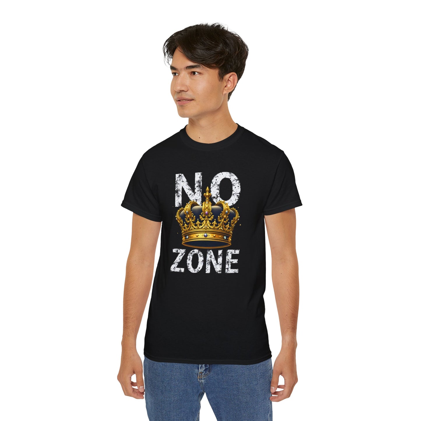 NO KINGS ZONE Graphic Tee | Streetwear T-Shirt with Royal Crown Design