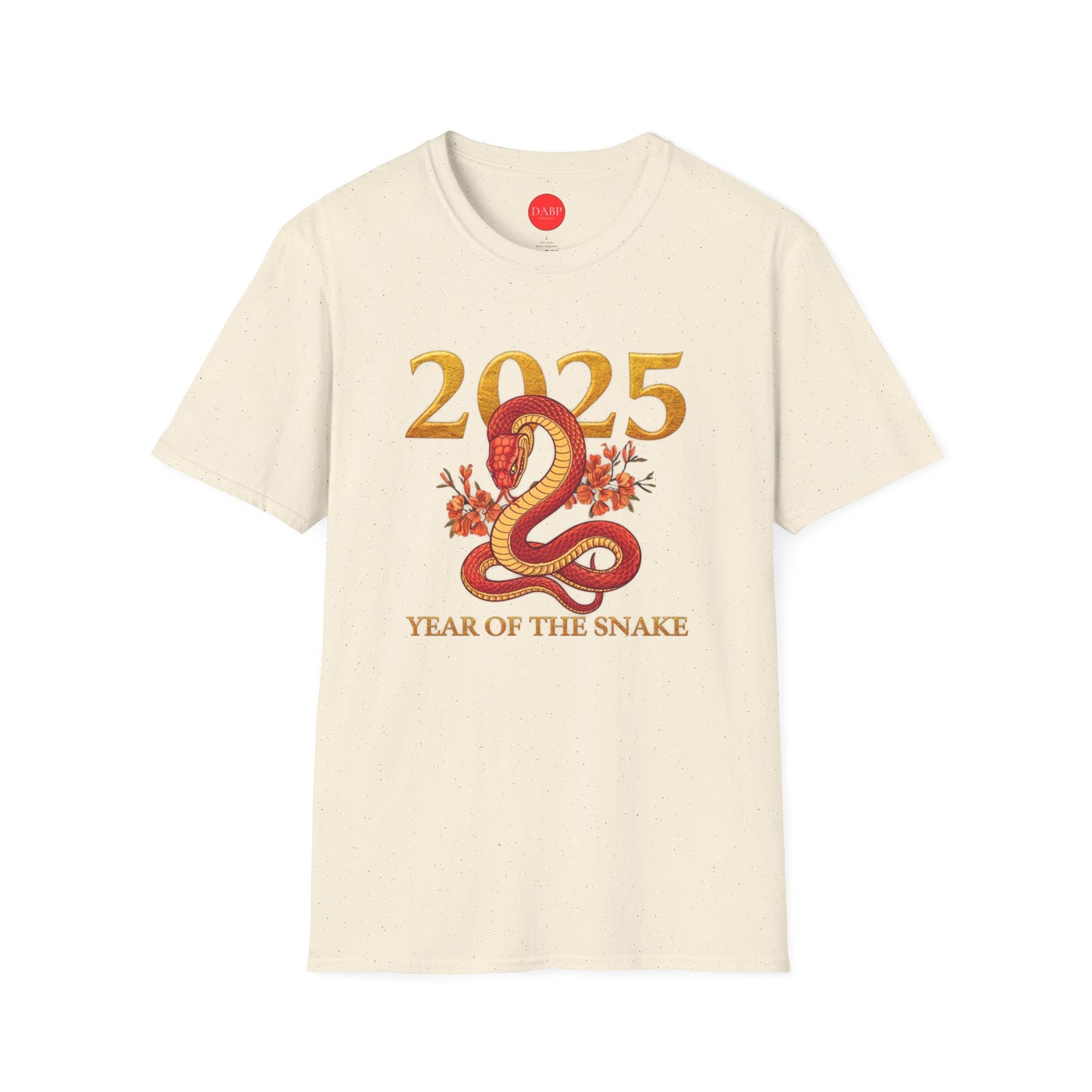 Gildan 64000 Unisex Softstyle Short-sleeve Tee | 2025 Year of the Snake Chinese New Year Design