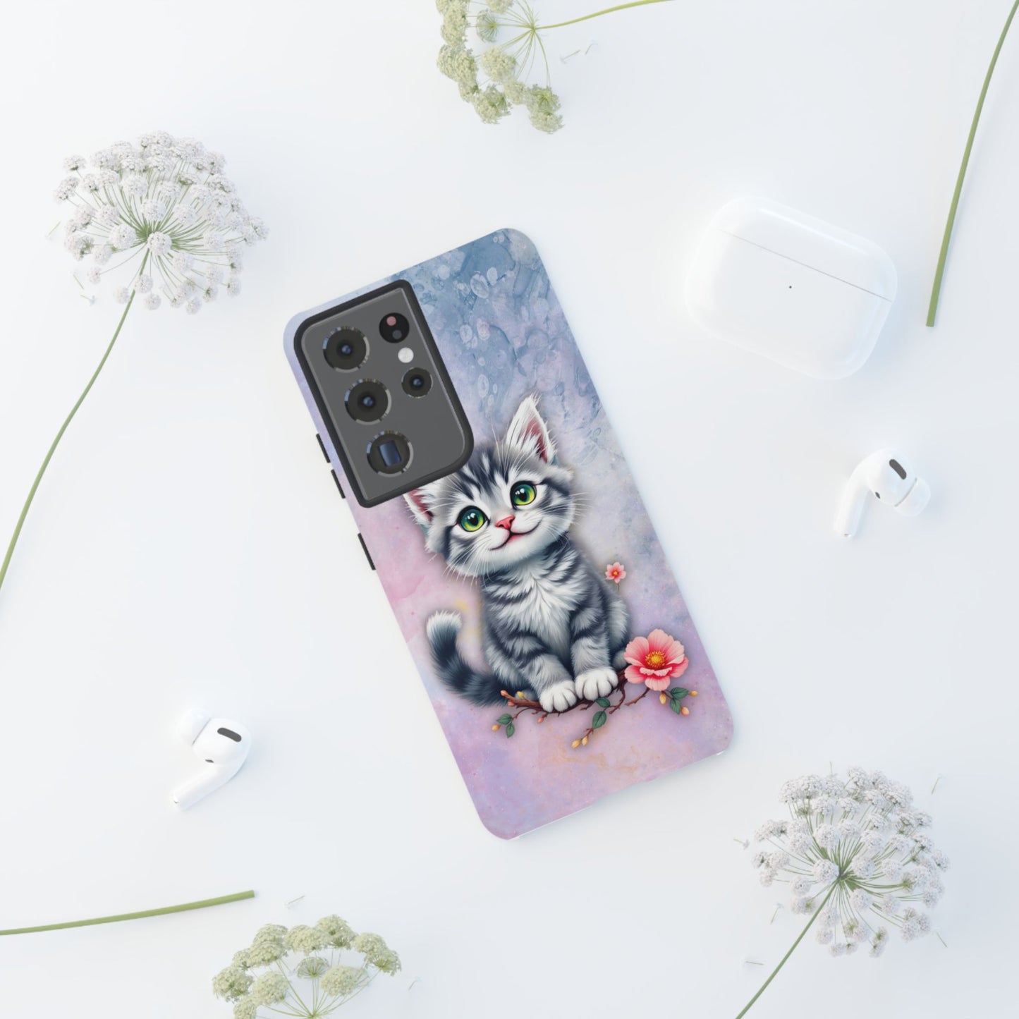 Tough Phone Case for iPhone, Samsung and Google Pixel - Dem Putty Tat Series (v1)