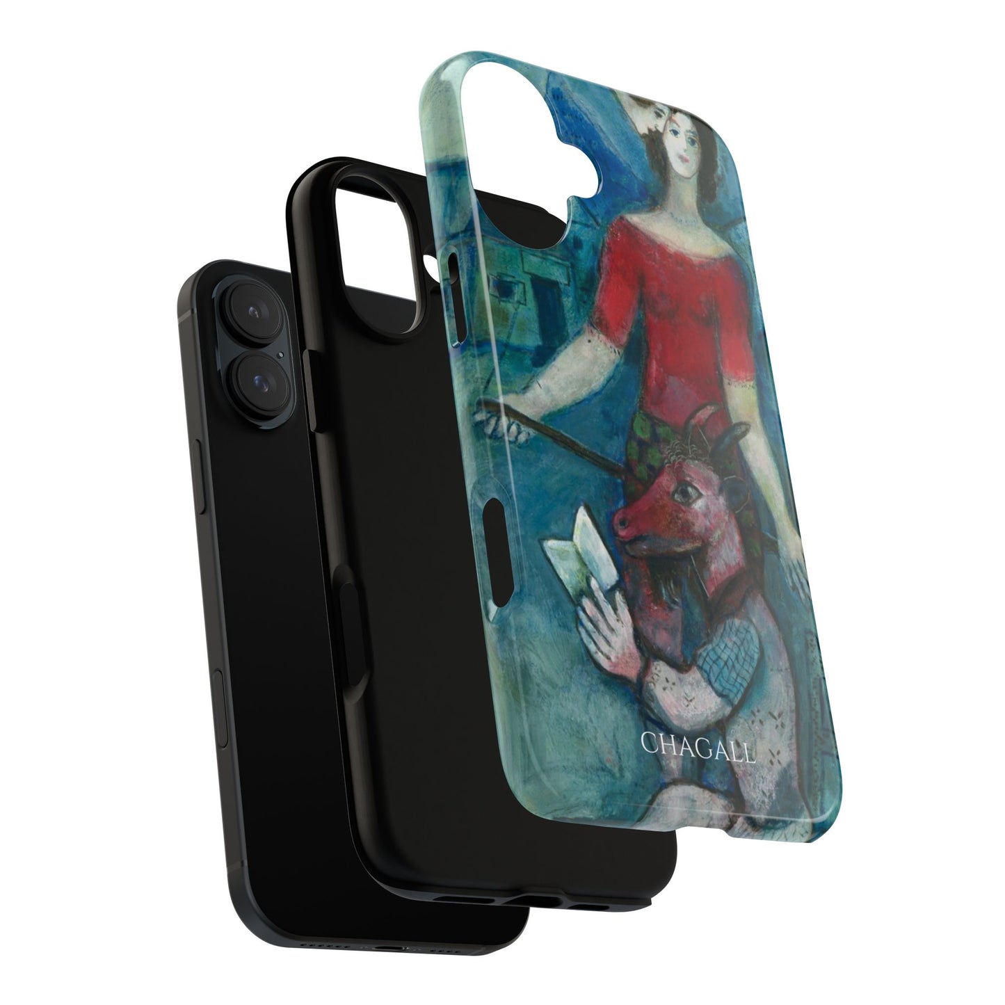 Tough Phone Case for iPhone, Samsung and Google Pixel - Chagall, The Angel and the Reader (1930)
