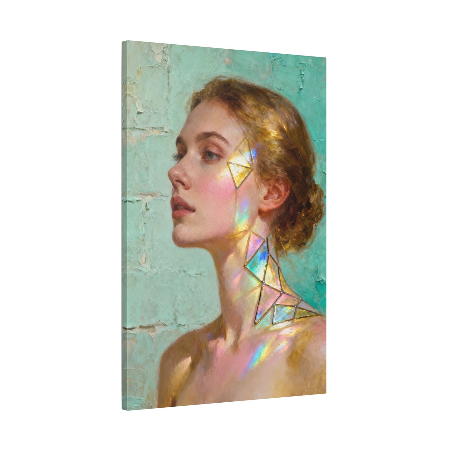 Muse de Lumière — Modern Muse Collection | Prism Light Portrait Canvas Art