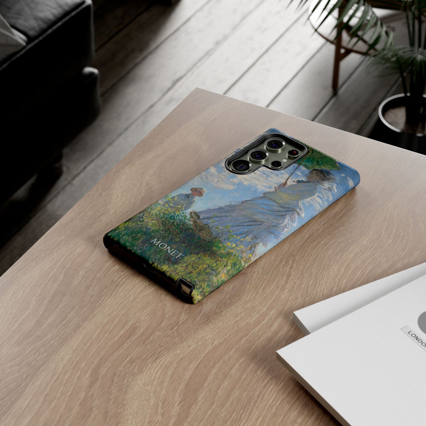 Tough Phone Case for iPhone, Samsung and Google Pixel - Monet, Woman with a Parasol - Madame Monet and Her Son (1875)