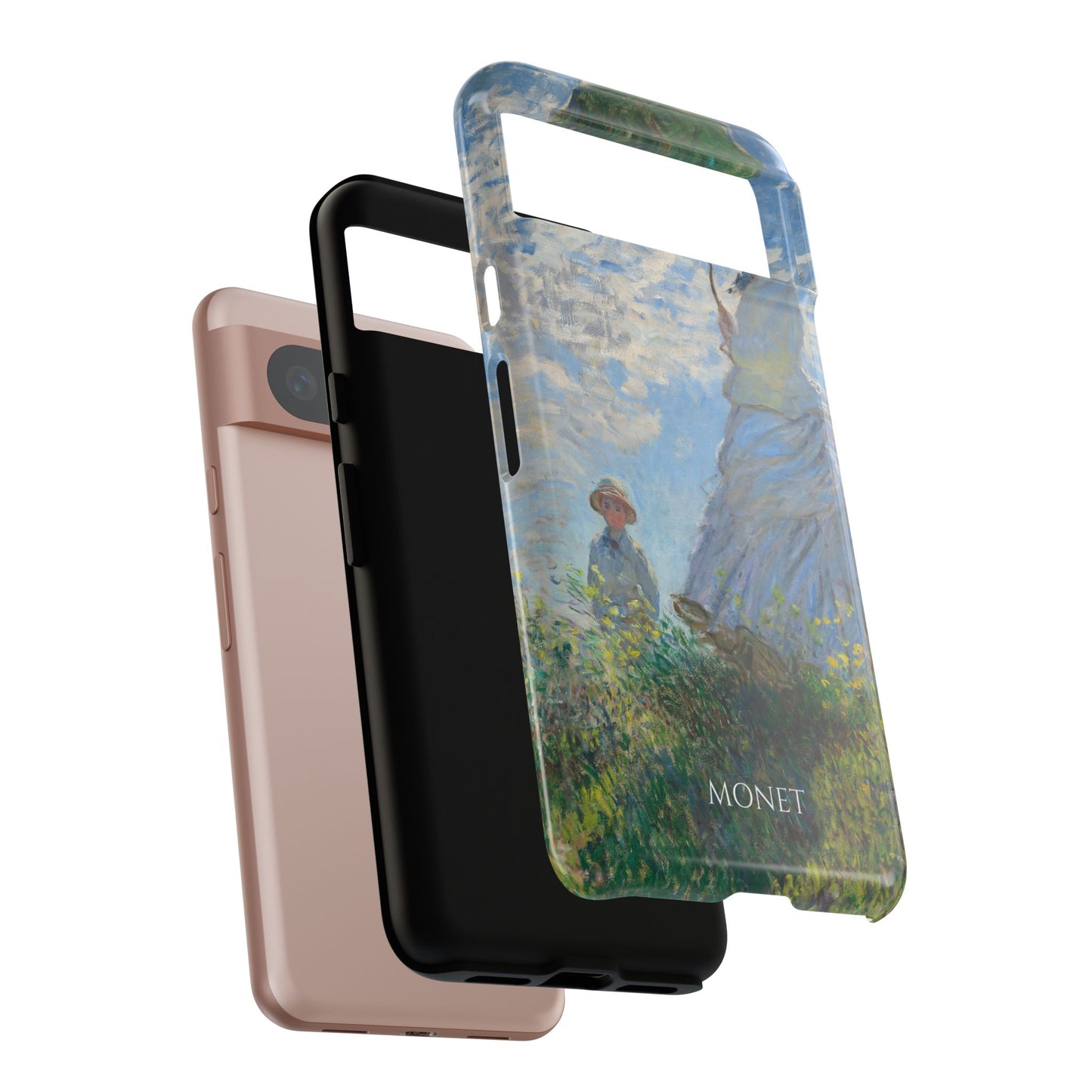 Tough Phone Case for iPhone, Samsung and Google Pixel - Monet, Woman with a Parasol - Madame Monet and Her Son (1875)