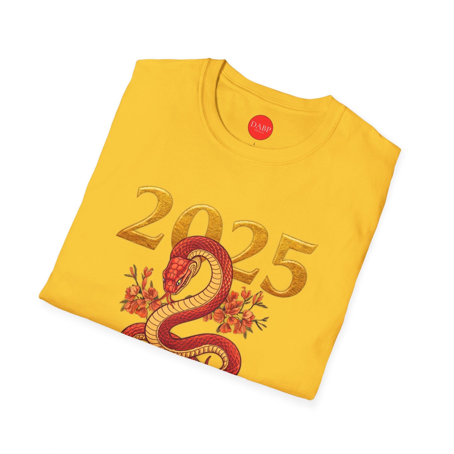 Gildan 64000 Unisex Softstyle Short-sleeve Tee | 2025 Year of the Snake Chinese New Year Design