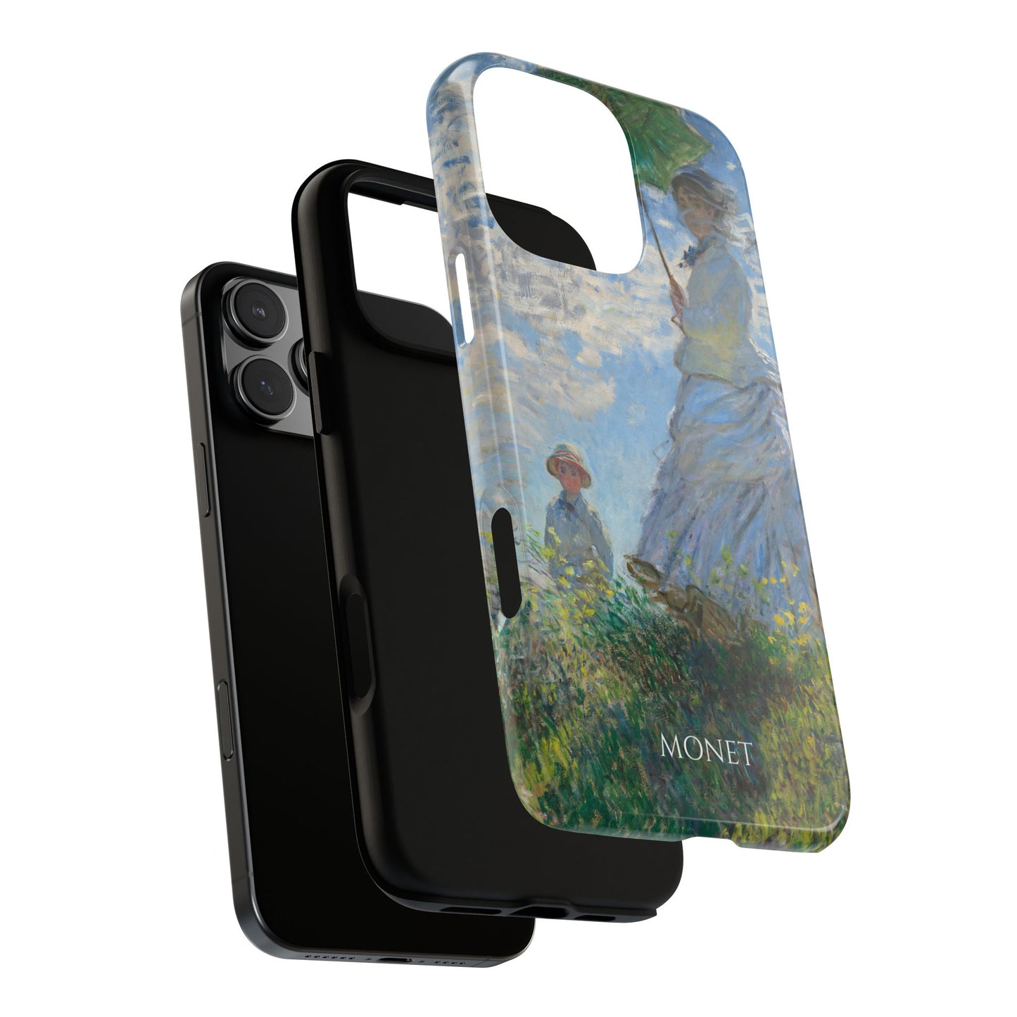 Tough Phone Case for iPhone, Samsung and Google Pixel - Monet, Woman with a Parasol - Madame Monet and Her Son (1875)