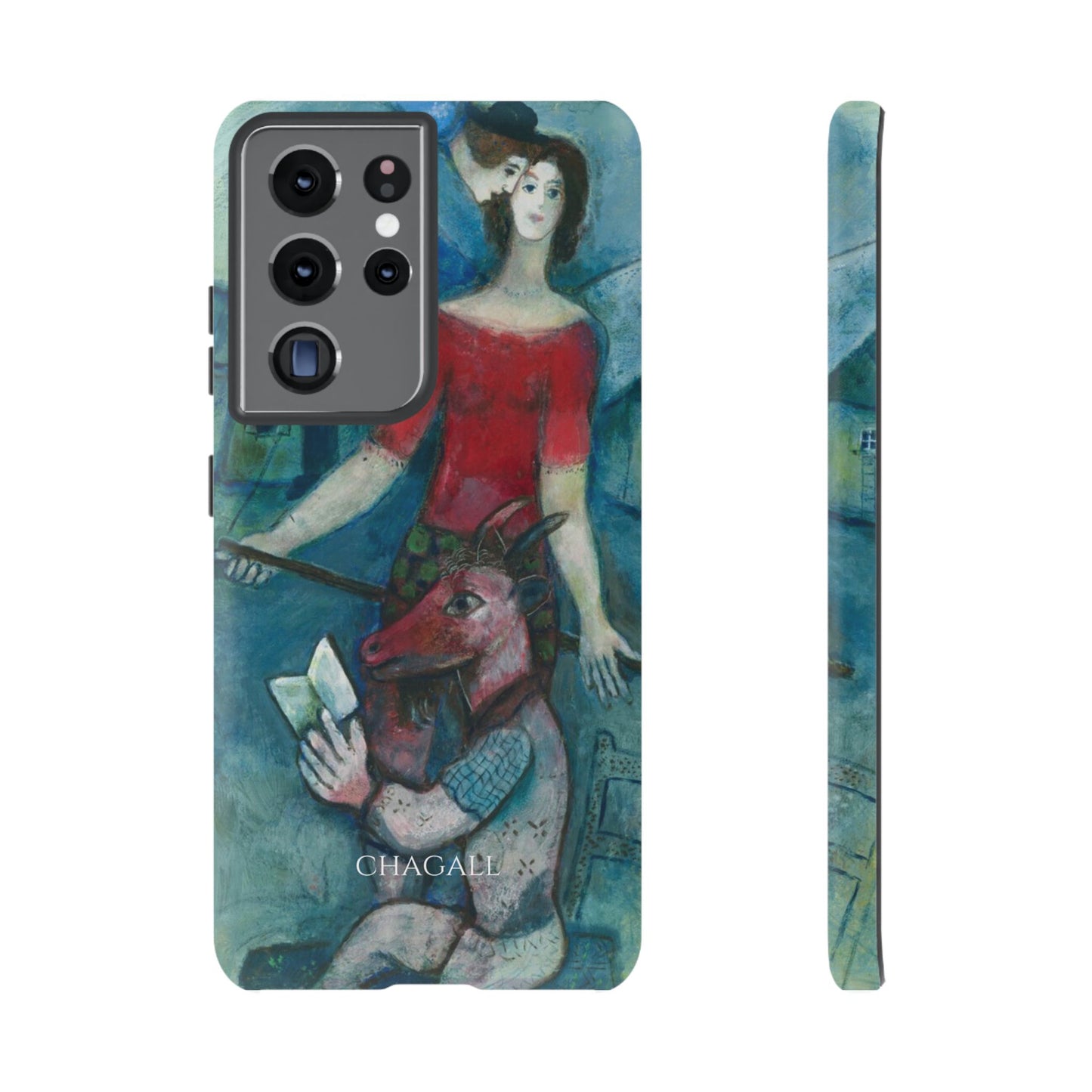 Tough Phone Case for iPhone, Samsung and Google Pixel - Chagall, The Angel and the Reader (1930)