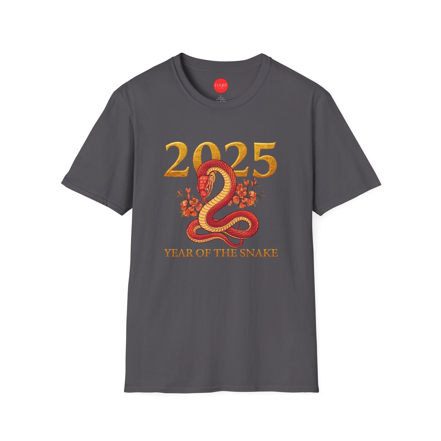 Gildan 64000 Unisex Softstyle Short-sleeve Tee | 2025 Year of the Snake Chinese New Year Design