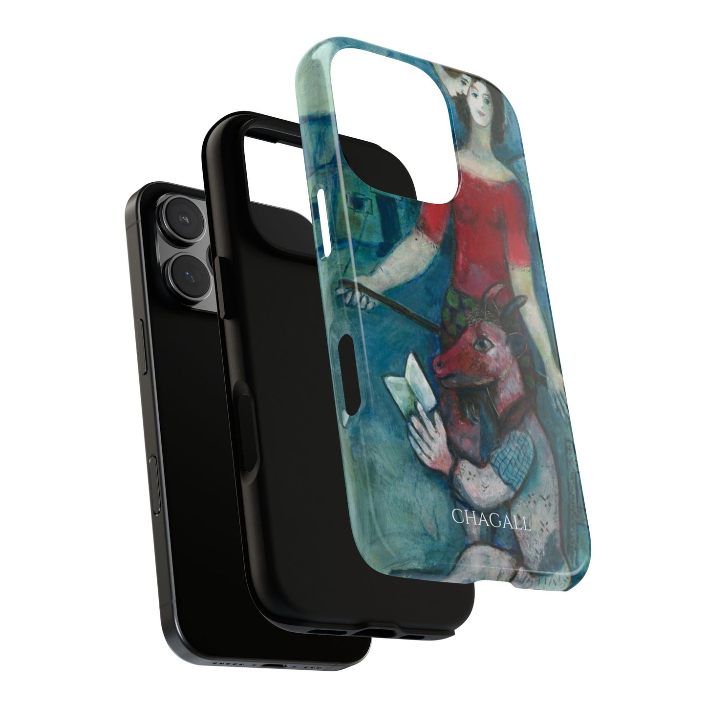 Tough Phone Case for iPhone, Samsung and Google Pixel - Chagall, The Angel and the Reader (1930)