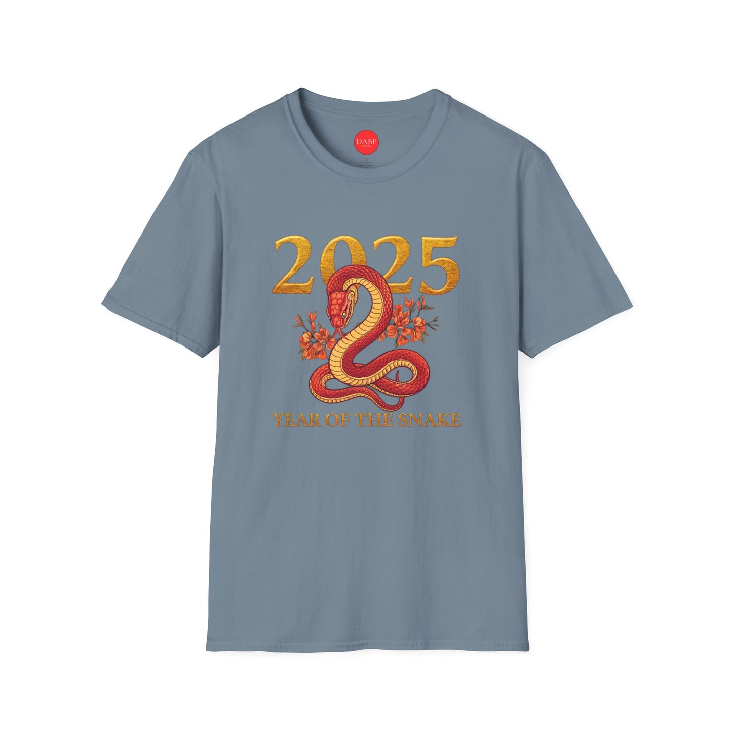 Gildan 64000 Unisex Softstyle Short-sleeve Tee | 2025 Year of the Snake Chinese New Year Design