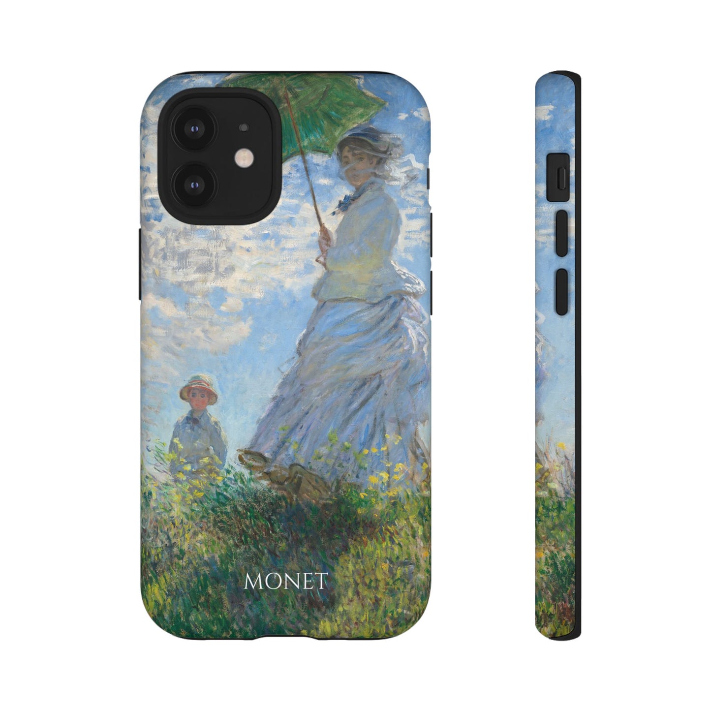 Tough Phone Case for iPhone, Samsung and Google Pixel - Monet, Woman with a Parasol - Madame Monet and Her Son (1875)