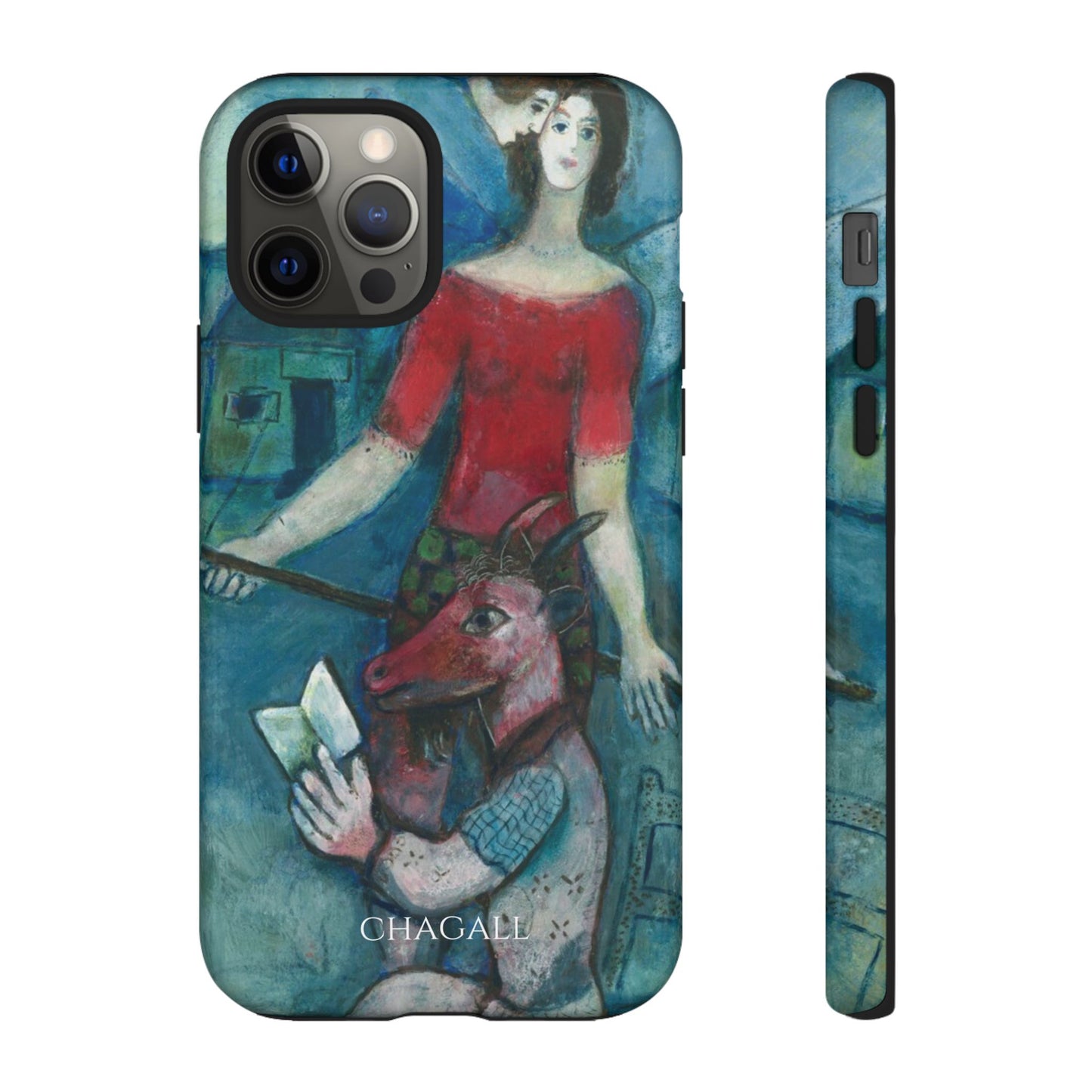 Tough Phone Case for iPhone, Samsung and Google Pixel - Chagall, The Angel and the Reader (1930)