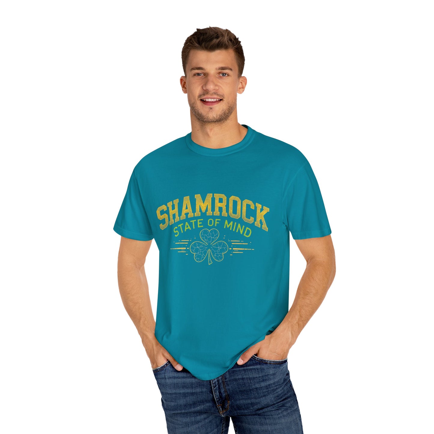 Comfort Colors 1717 Unisex Garment-Dyed T-shirt - Shamrock State of Mind St. Patrick’s Day Design