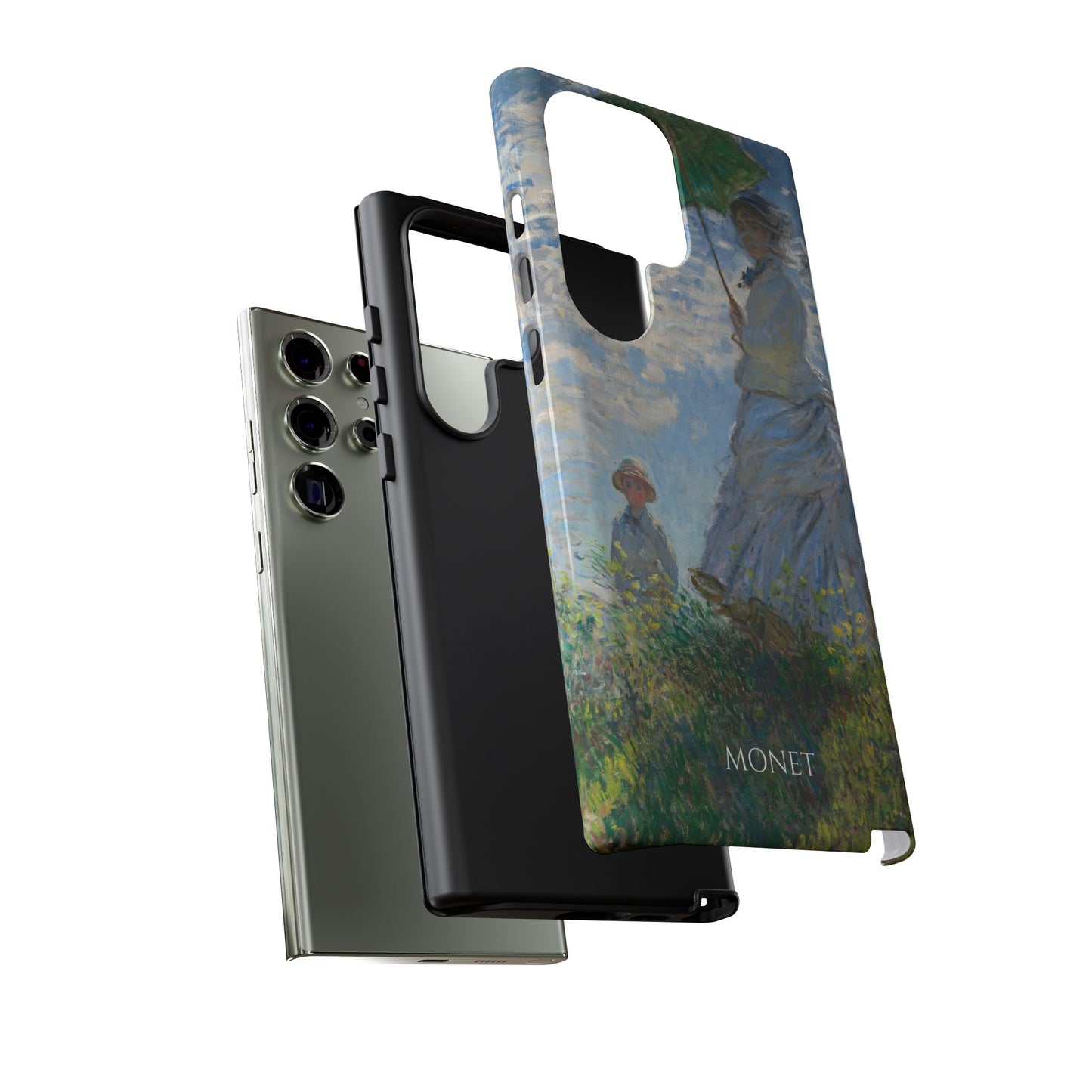 Tough Phone Case for iPhone, Samsung and Google Pixel - Monet, Woman with a Parasol - Madame Monet and Her Son (1875)
