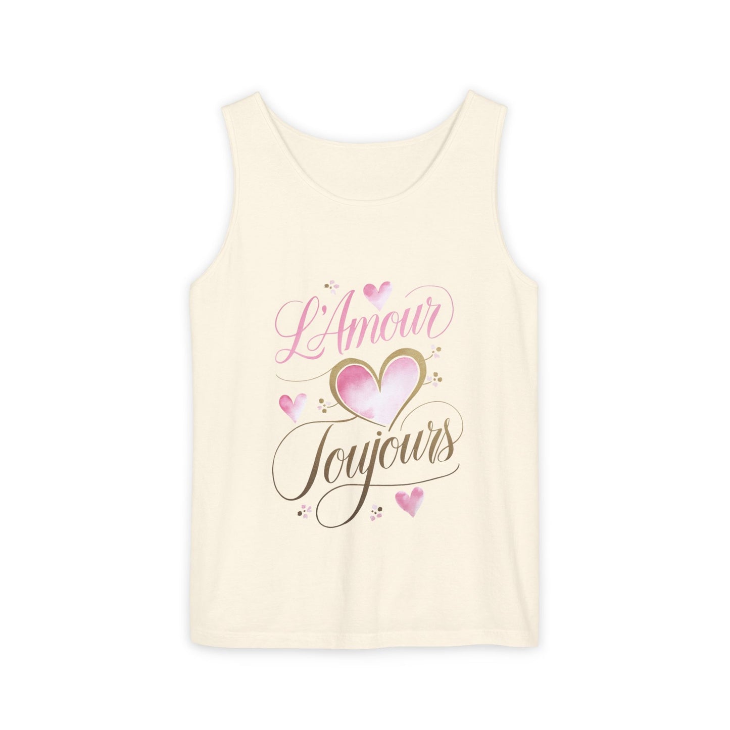 Comfort Colors® 9360 Women's Garment-Dyed Tank Top - L’Amour Toujours – Romantic French Love Design