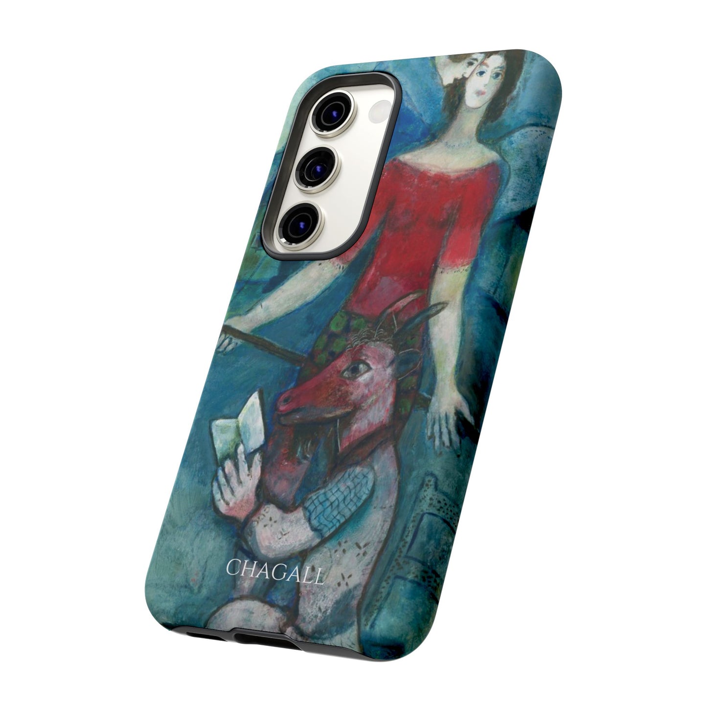 Tough Phone Case for iPhone, Samsung and Google Pixel - Chagall, The Angel and the Reader (1930)