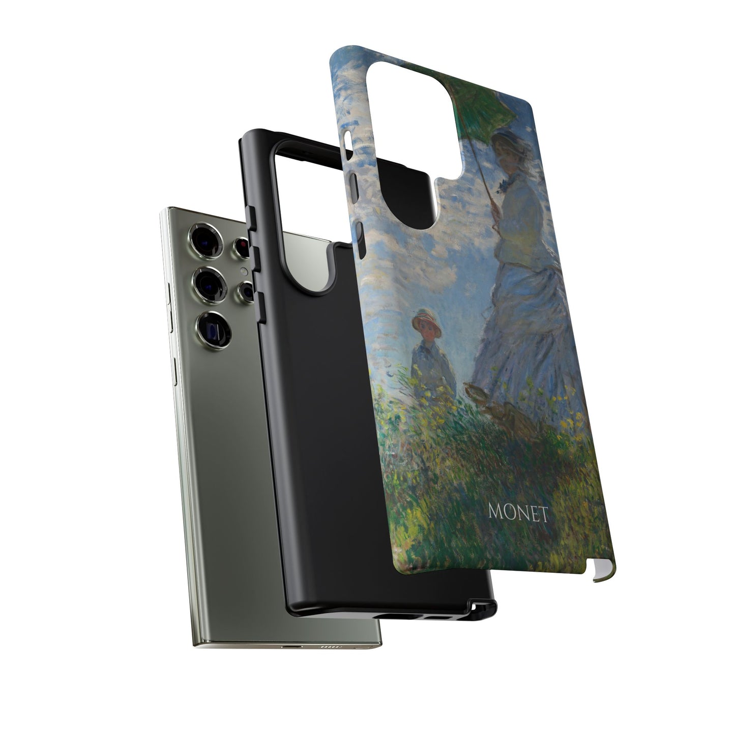 Tough Phone Case for iPhone, Samsung and Google Pixel - Monet, Woman with a Parasol - Madame Monet and Her Son (1875)