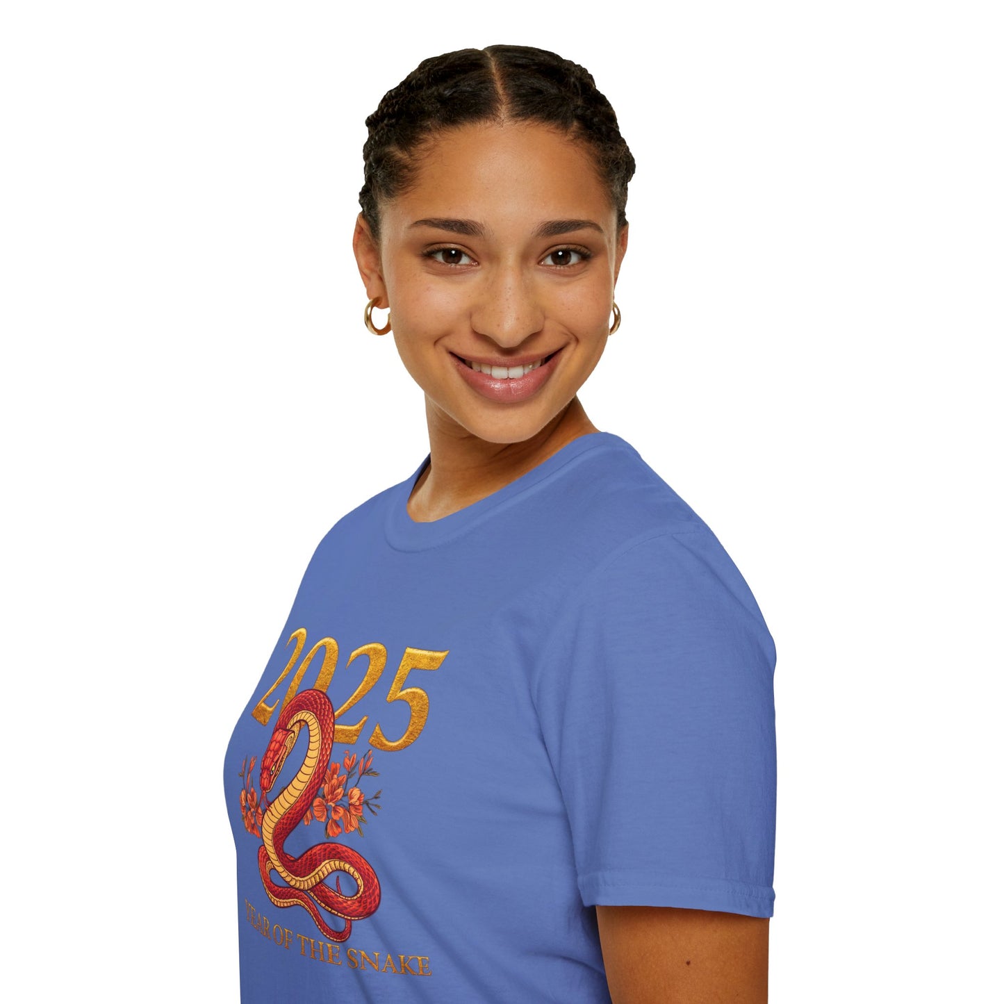 Gildan 64000 Unisex Softstyle Short-sleeve Tee | 2025 Year of the Snake Chinese New Year Design