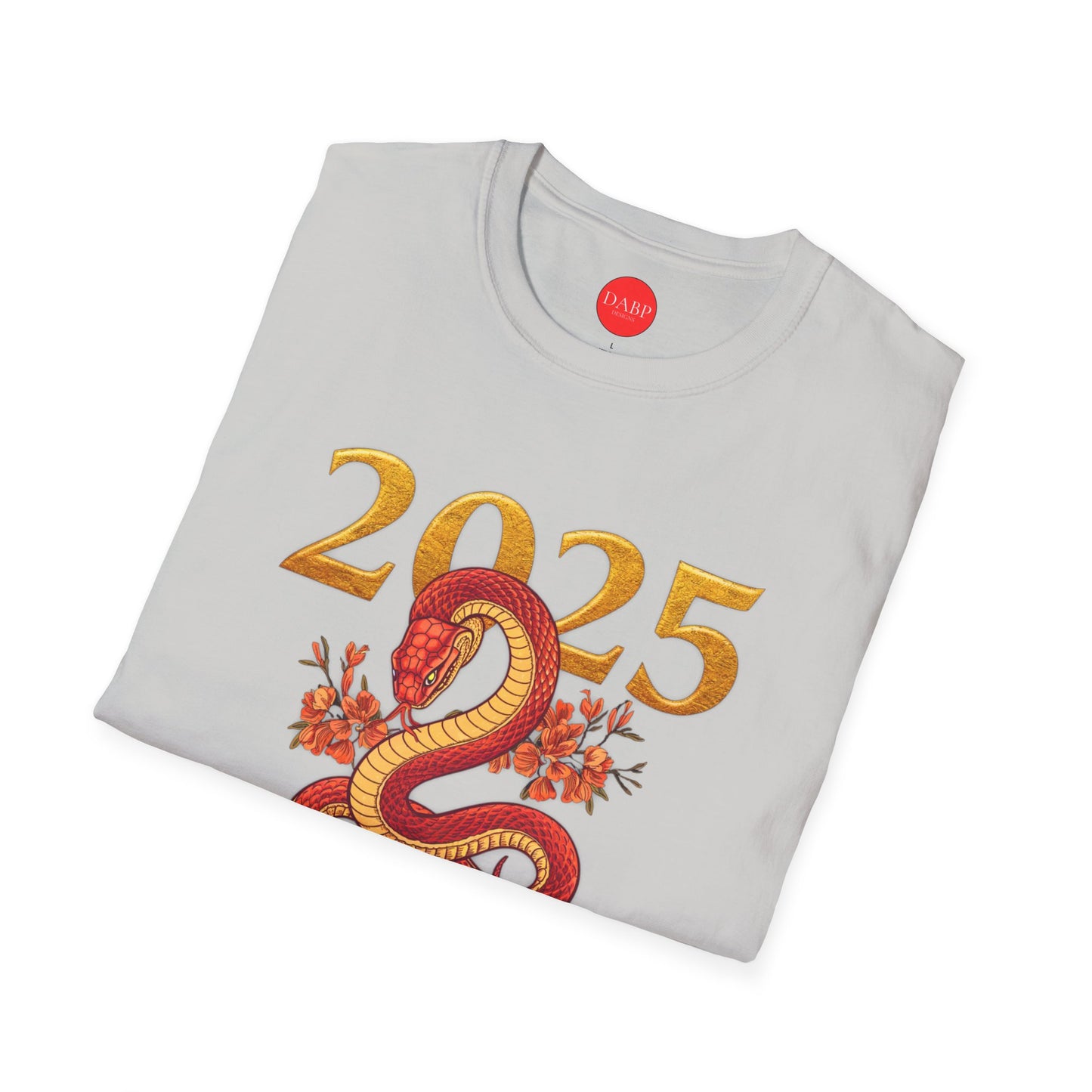 Gildan 64000 Unisex Softstyle Short-sleeve Tee | 2025 Year of the Snake Chinese New Year Design