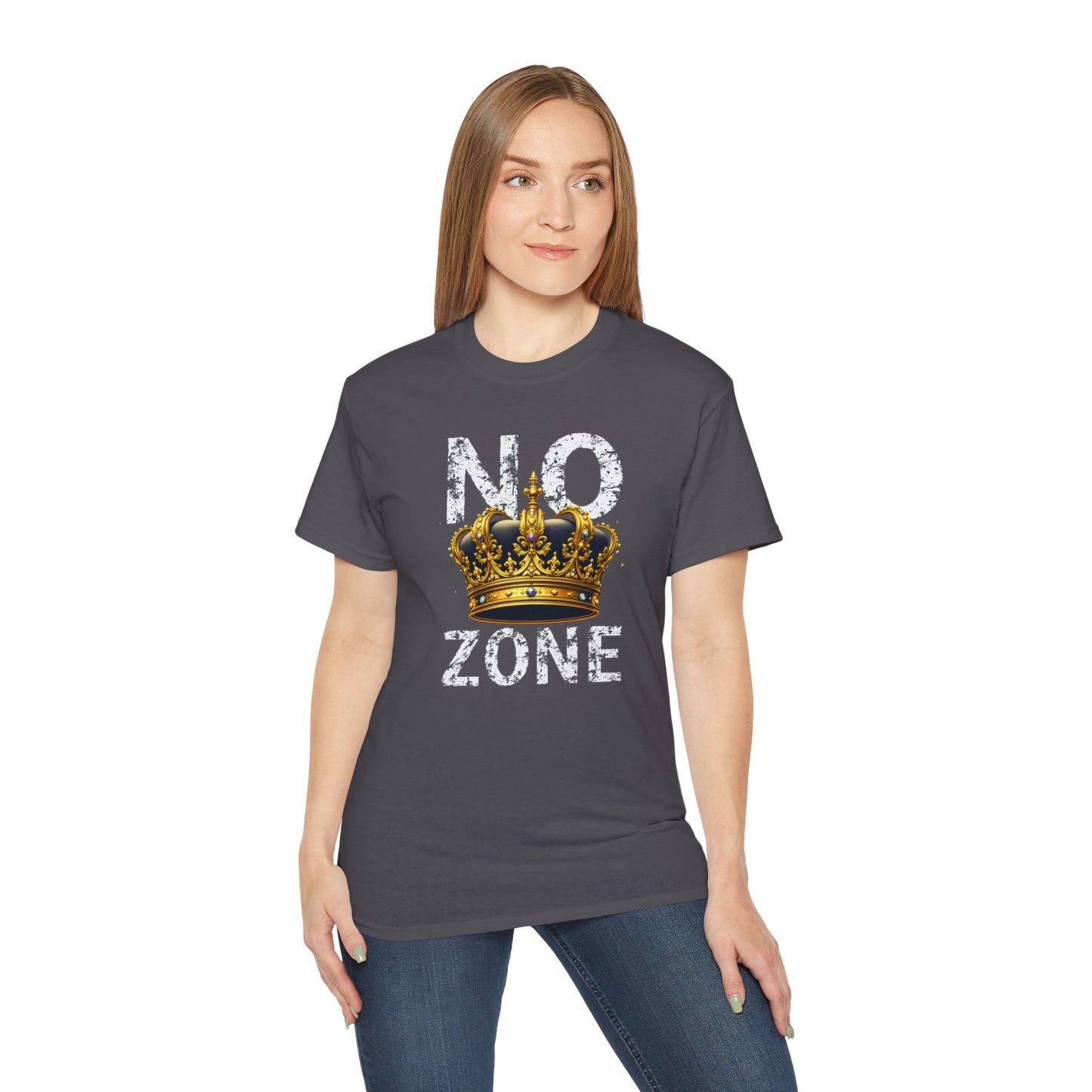 NO KINGS ZONE Graphic Tee | Streetwear T-Shirt with Royal Crown Design