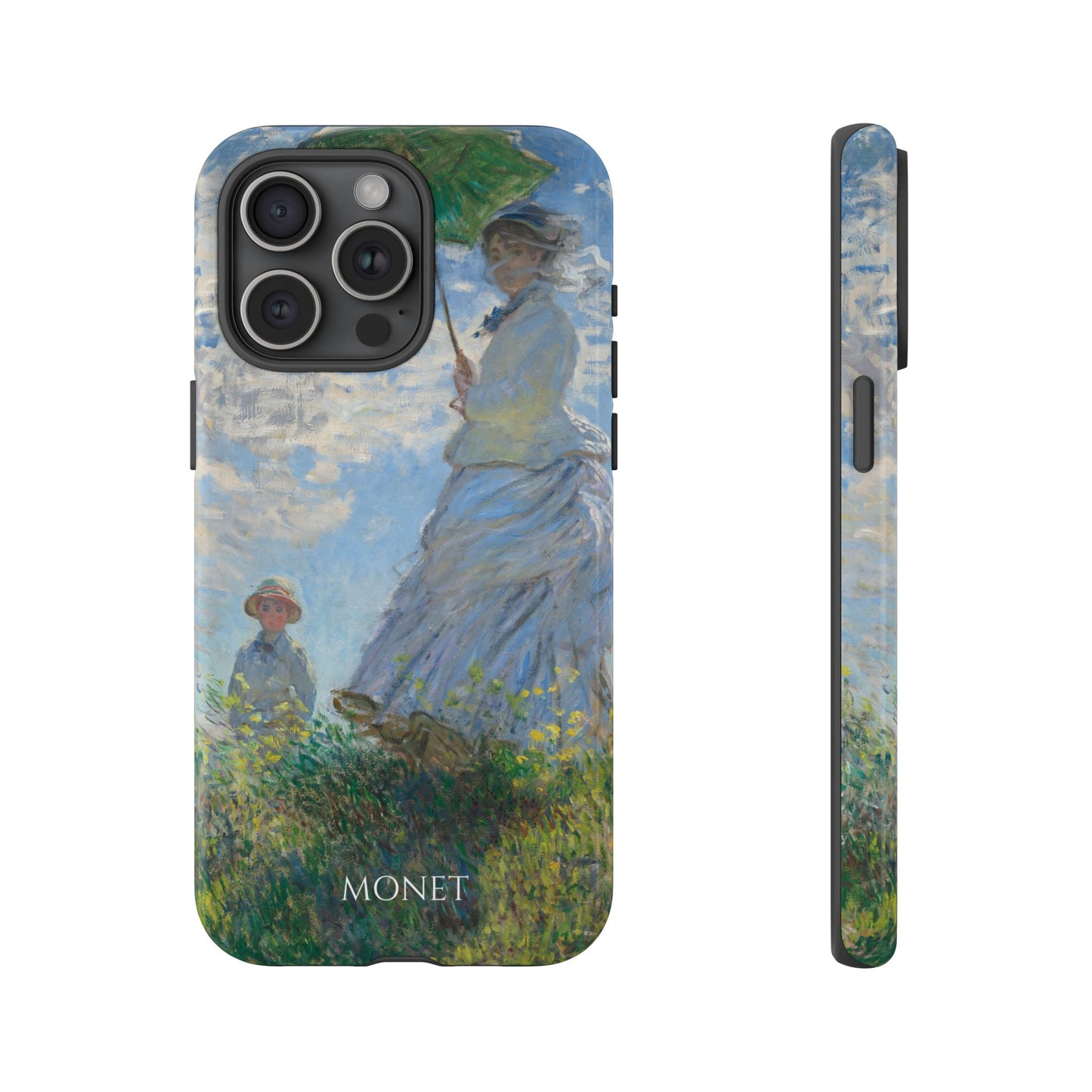Tough Phone Case for iPhone, Samsung and Google Pixel - Monet, Woman with a Parasol - Madame Monet and Her Son (1875)