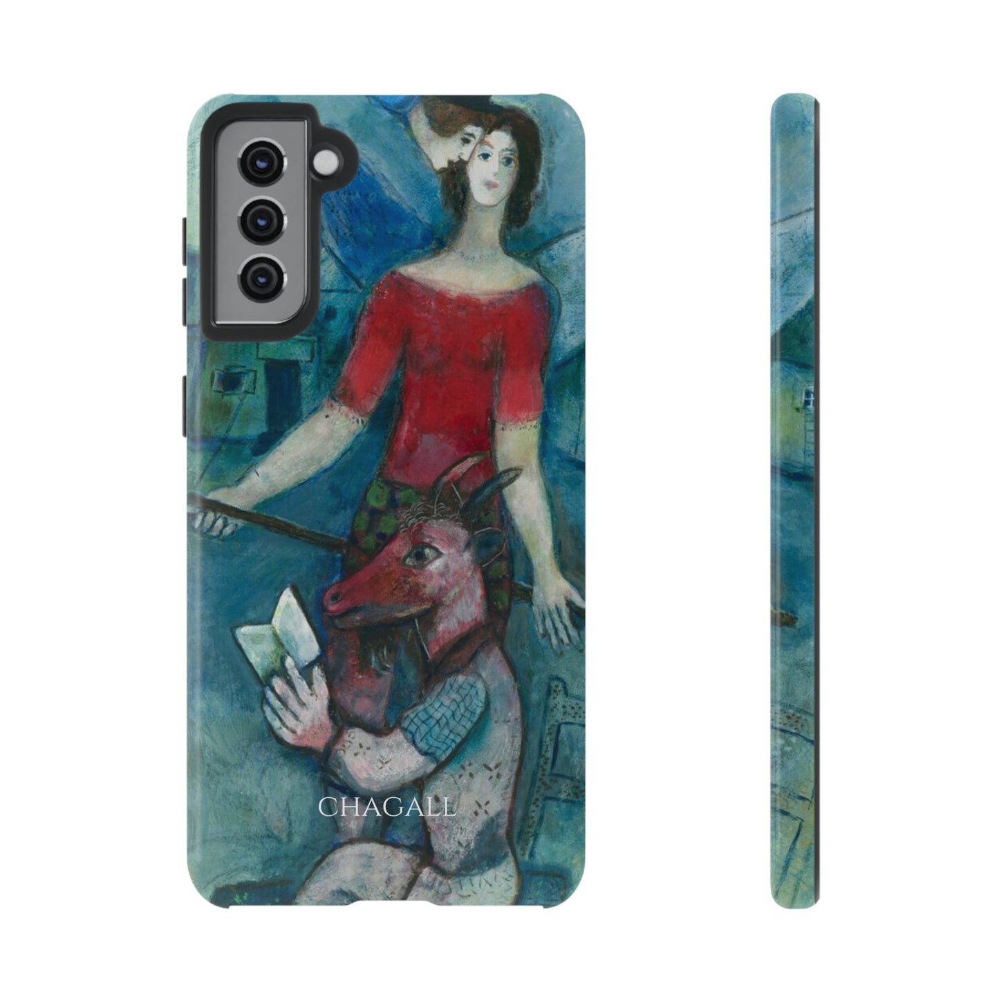 Tough Phone Case for iPhone, Samsung and Google Pixel - Chagall, The Angel and the Reader (1930)