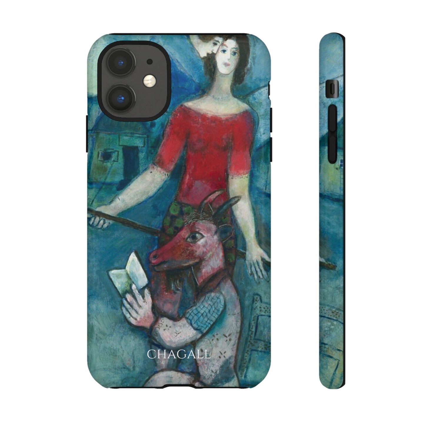 Tough Phone Case for iPhone, Samsung and Google Pixel - Chagall, The Angel and the Reader (1930)