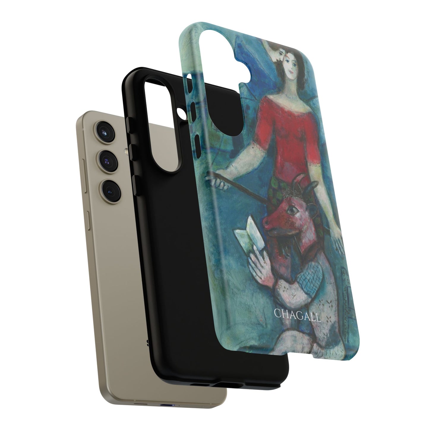 Tough Phone Case for iPhone, Samsung and Google Pixel - Chagall, The Angel and the Reader (1930)