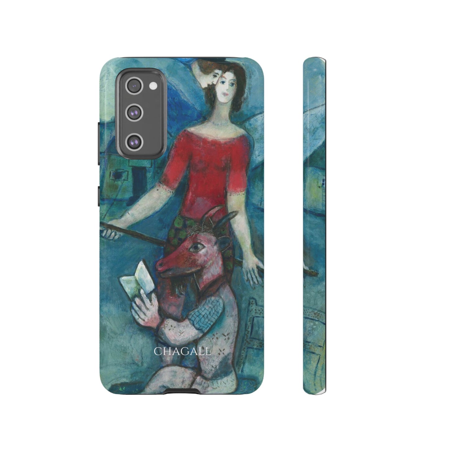 Tough Phone Case for iPhone, Samsung and Google Pixel - Chagall, The Angel and the Reader (1930)