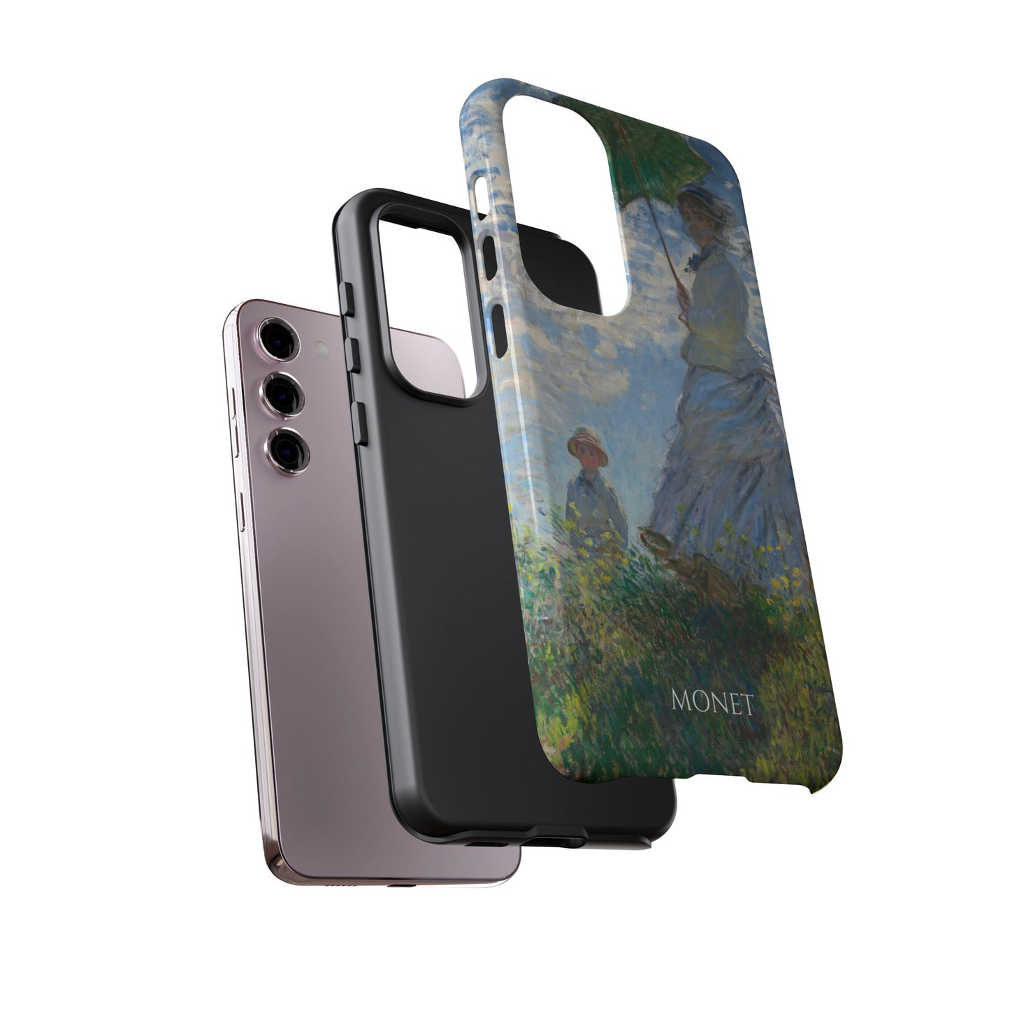 Tough Phone Case for iPhone, Samsung and Google Pixel - Monet, Woman with a Parasol - Madame Monet and Her Son (1875)