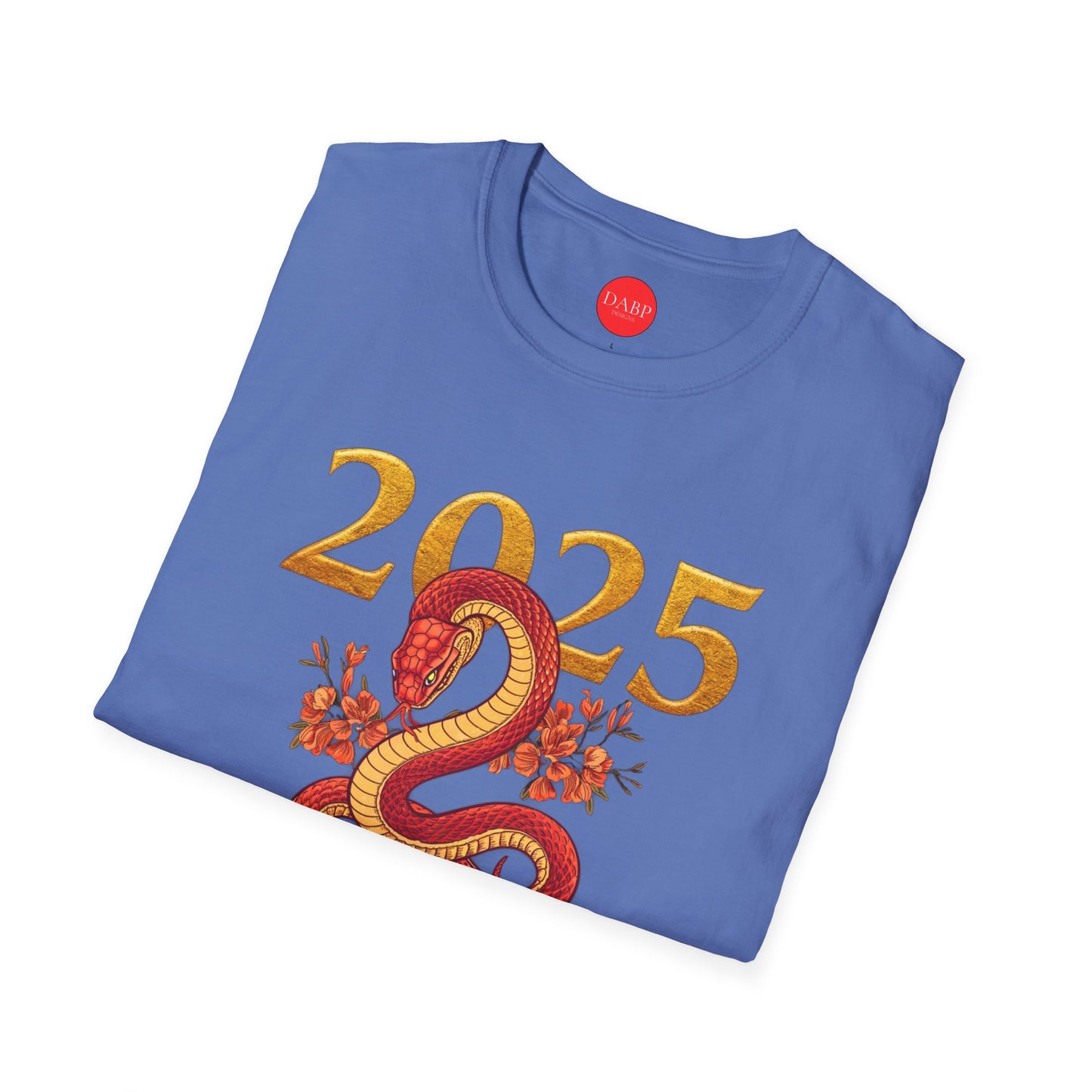 Gildan 64000 Unisex Softstyle Short-sleeve Tee | 2025 Year of the Snake Chinese New Year Design