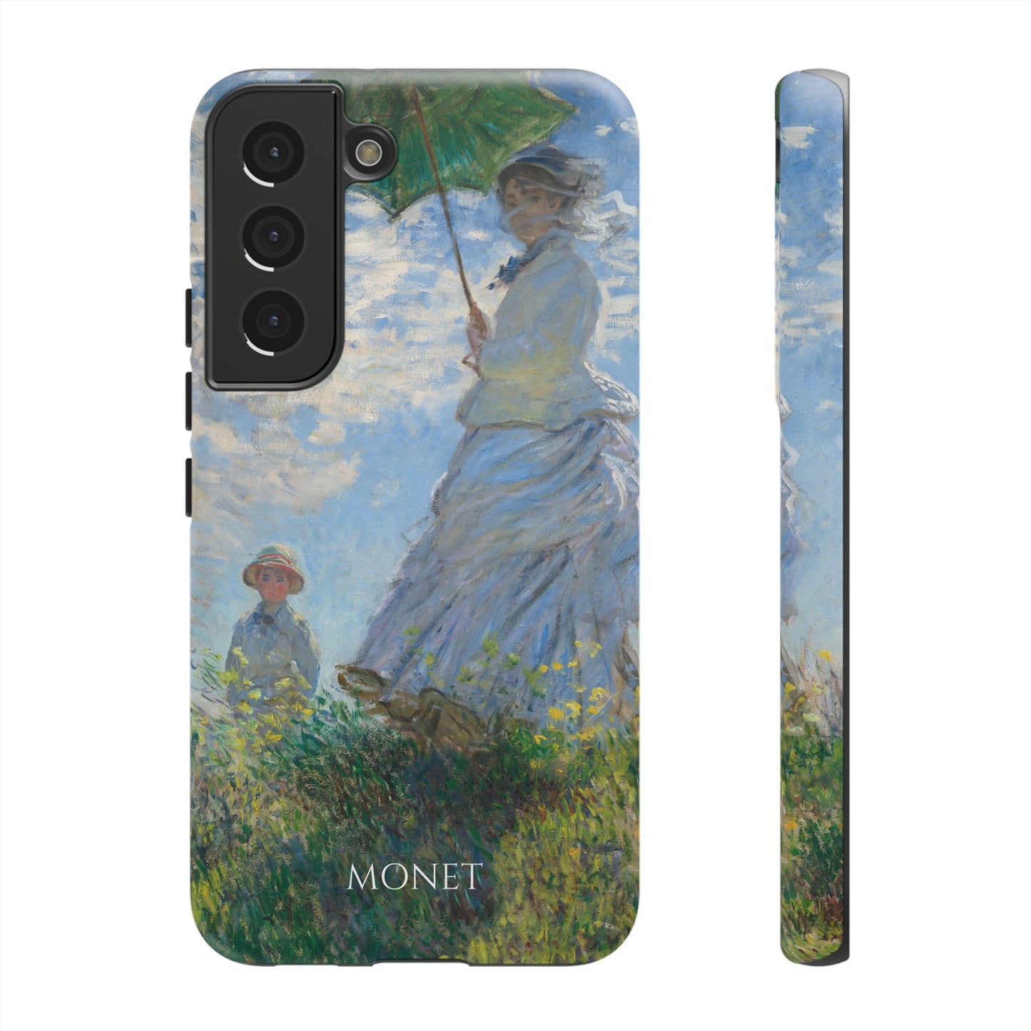 Tough Phone Case for iPhone, Samsung and Google Pixel - Monet, Woman with a Parasol - Madame Monet and Her Son (1875)