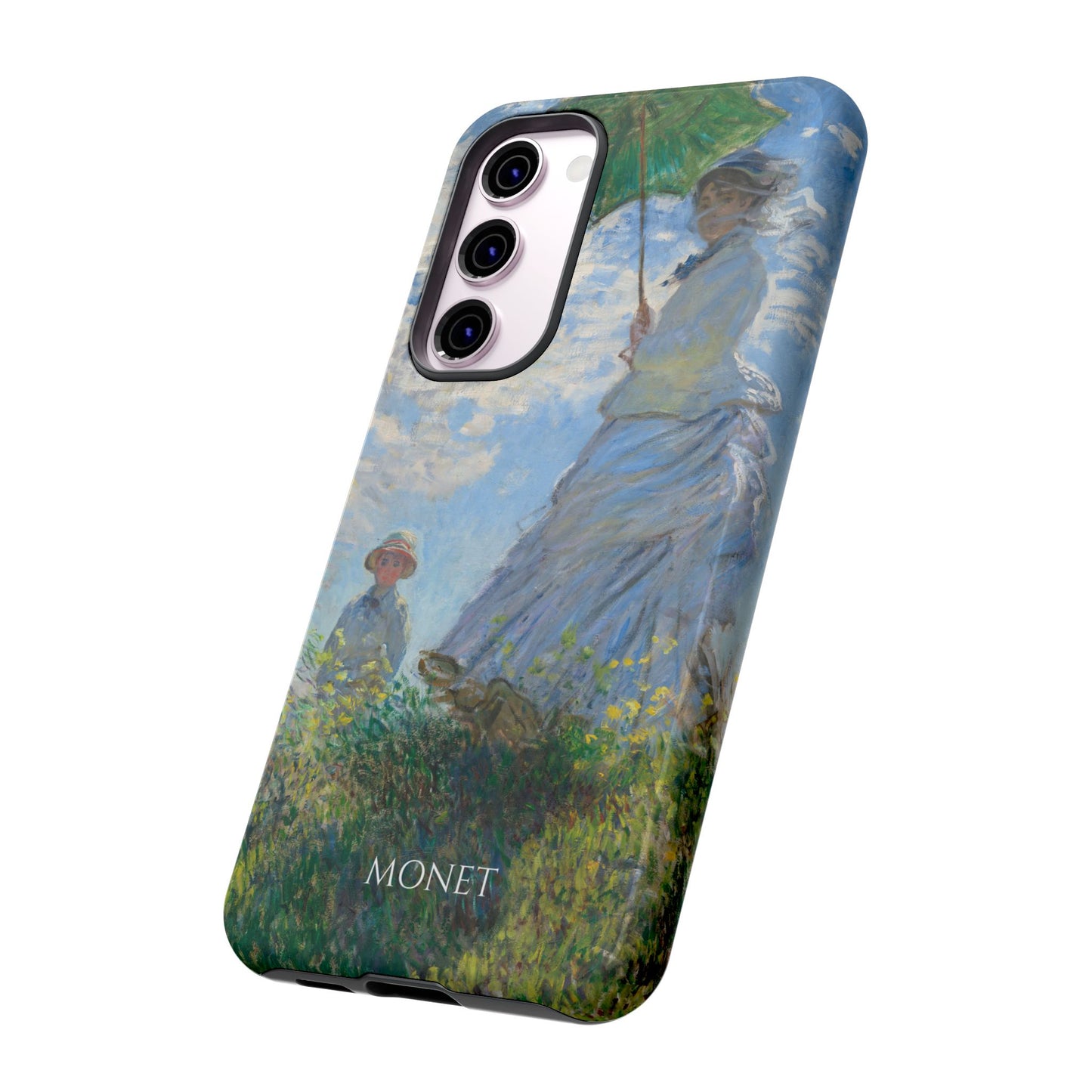 Tough Phone Case for iPhone, Samsung and Google Pixel - Monet, Woman with a Parasol - Madame Monet and Her Son (1875)