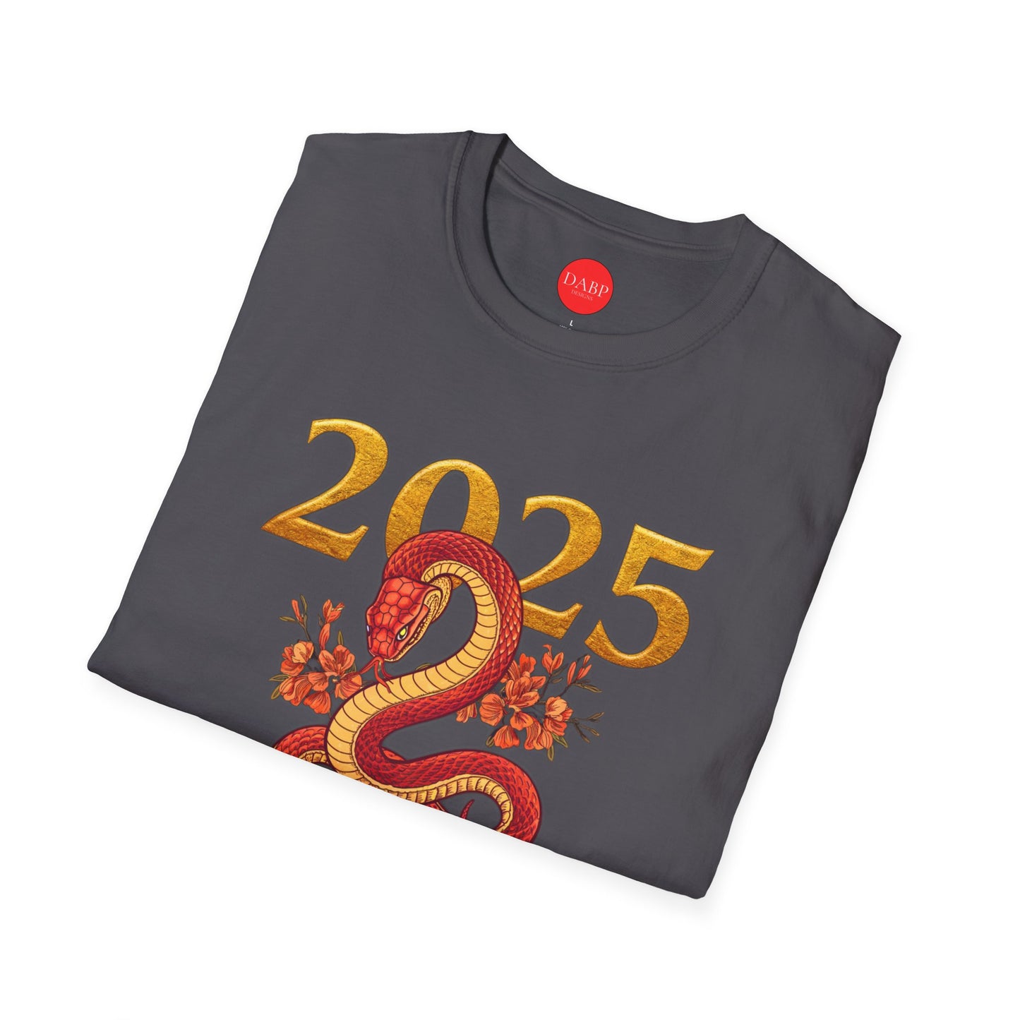 Gildan 64000 Unisex Softstyle Short-sleeve Tee | 2025 Year of the Snake Chinese New Year Design