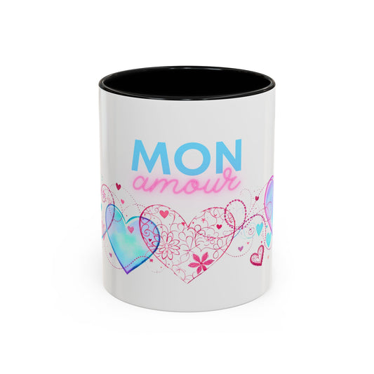 Mon amour/Pour toujours Valentine's Day Mug Set– Romantic French Gift for Couples (1 of 2)
