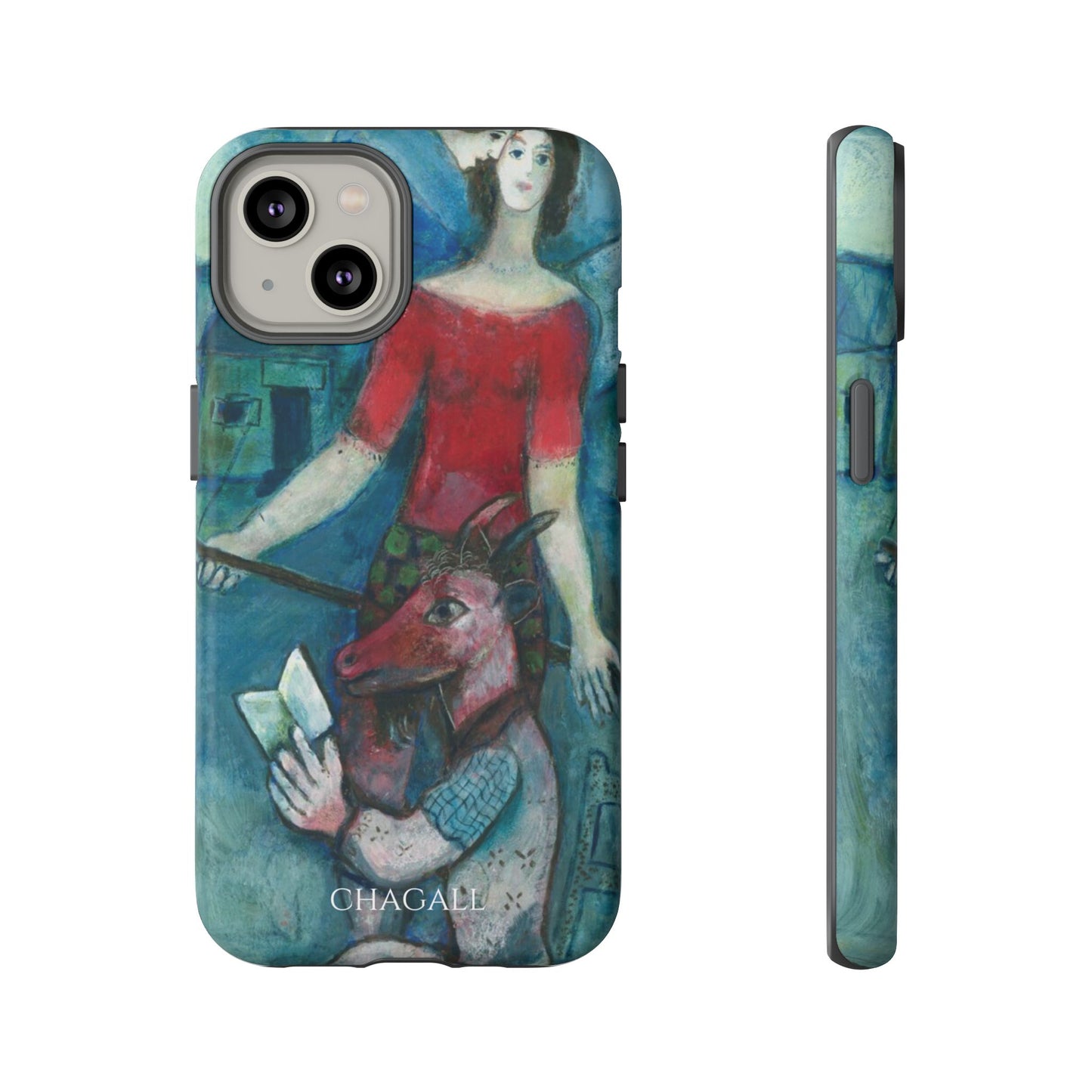 Tough Phone Case for iPhone, Samsung and Google Pixel - Chagall, The Angel and the Reader (1930)