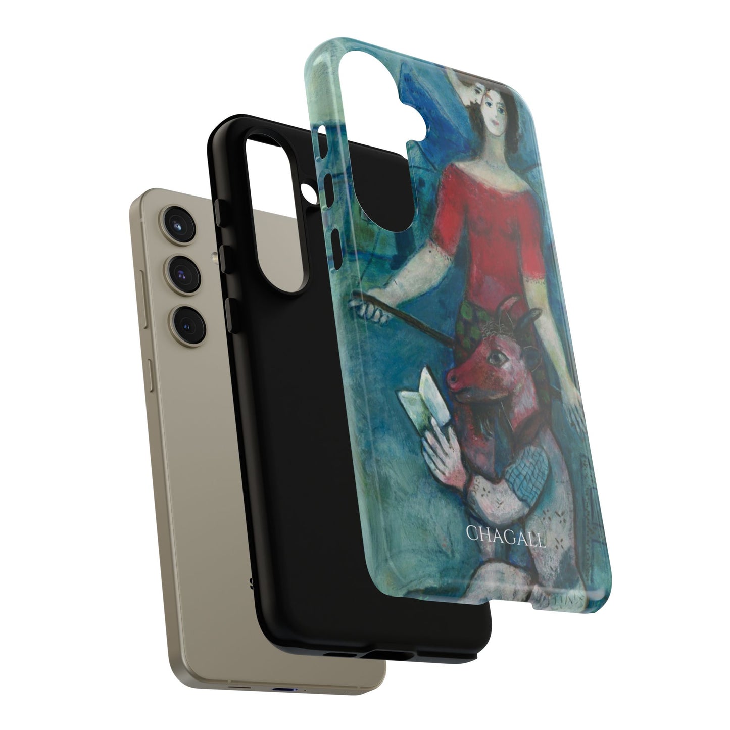 Tough Phone Case for iPhone, Samsung and Google Pixel - Chagall, The Angel and the Reader (1930)