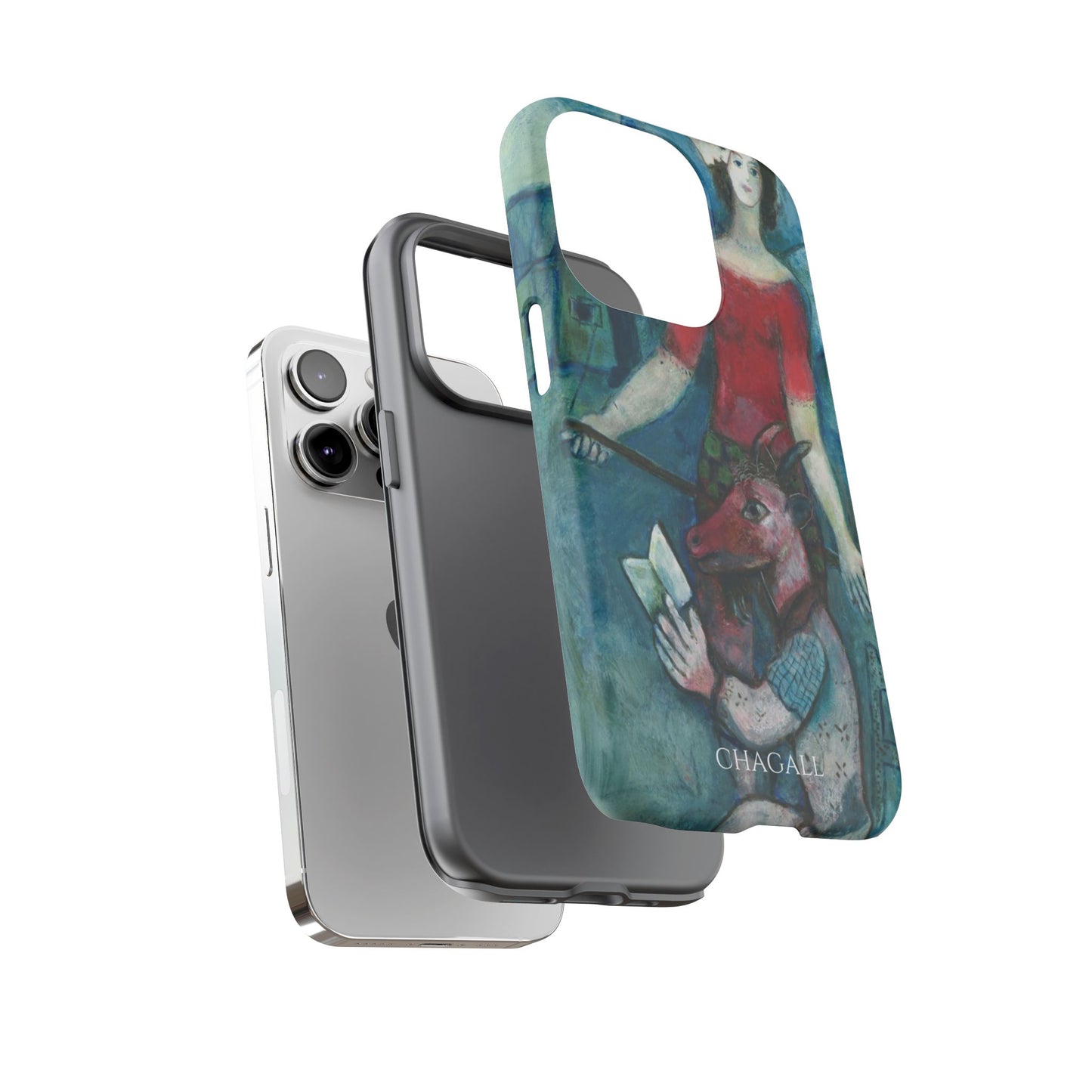 Tough Phone Case for iPhone, Samsung and Google Pixel - Chagall, The Angel and the Reader (1930)