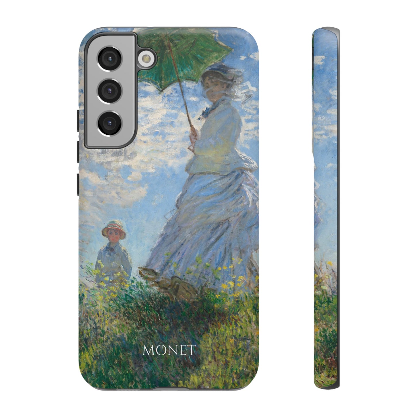 Tough Phone Case for iPhone, Samsung and Google Pixel - Monet, Woman with a Parasol - Madame Monet and Her Son (1875)