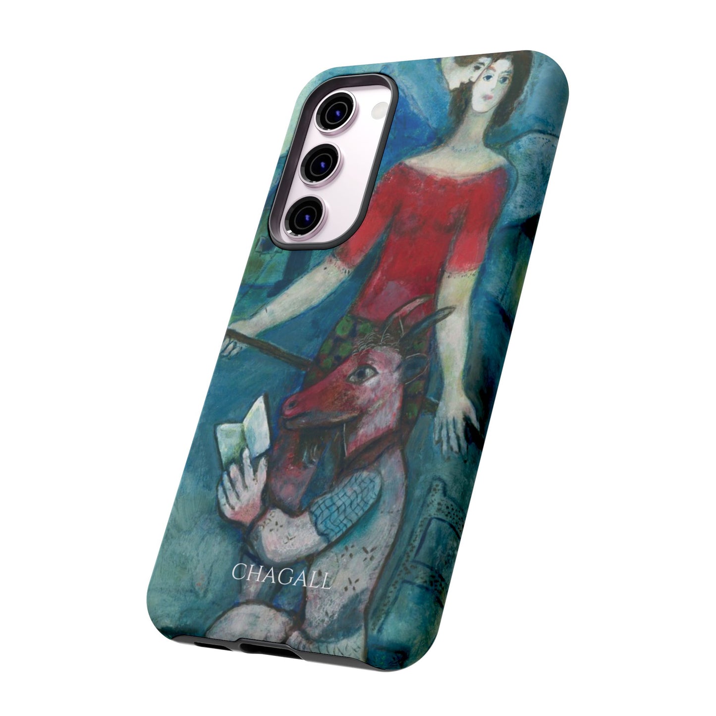 Tough Phone Case for iPhone, Samsung and Google Pixel - Chagall, The Angel and the Reader (1930)