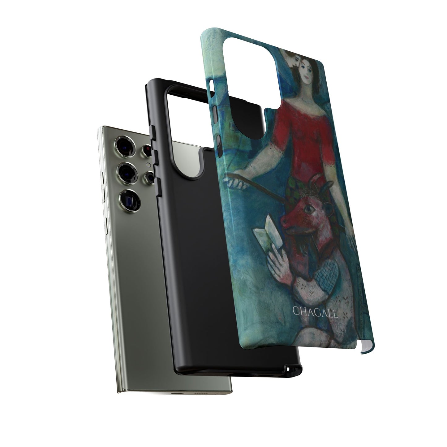 Tough Phone Case for iPhone, Samsung and Google Pixel - Chagall, The Angel and the Reader (1930)