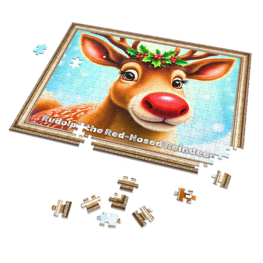 Rudolph’s Cheerful Glow Jigsaw Puzzle – The Holiday Star