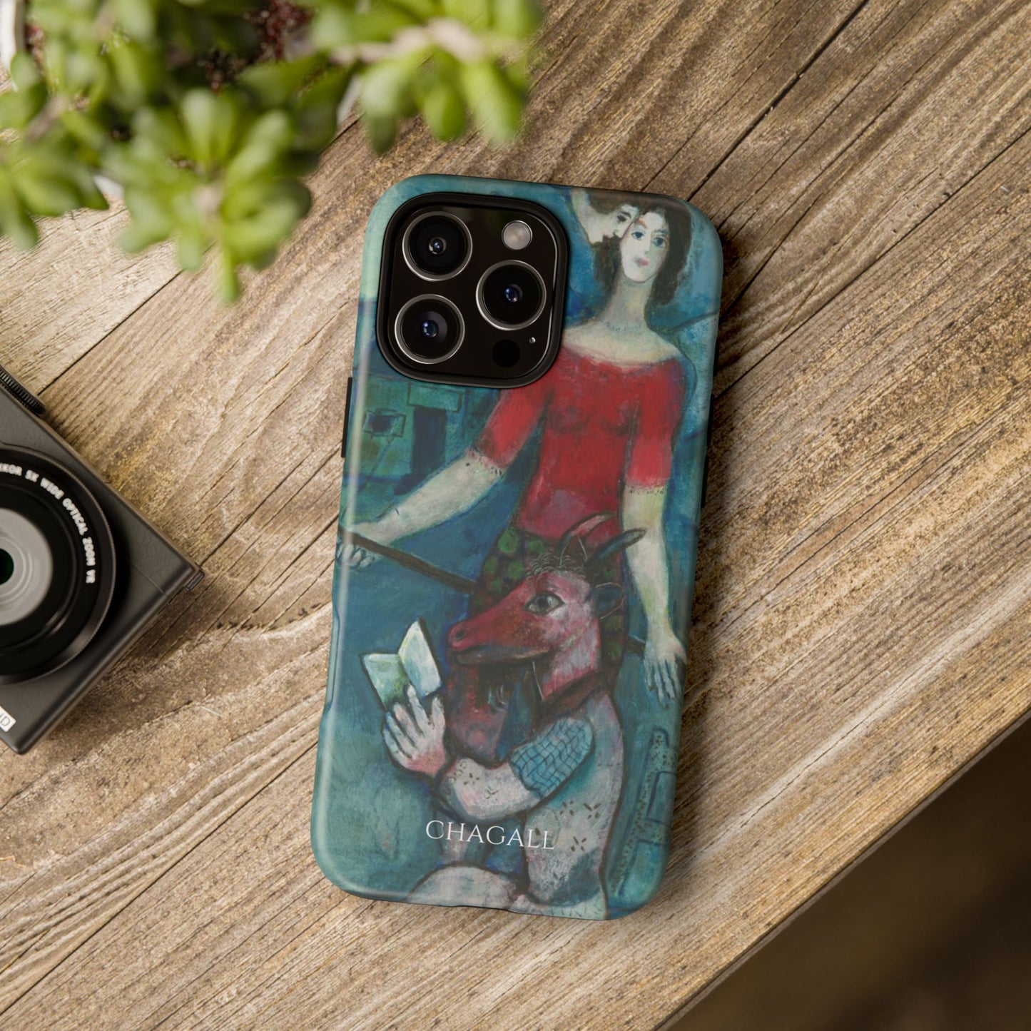 Tough Phone Case for iPhone, Samsung and Google Pixel - Chagall, The Angel and the Reader (1930)