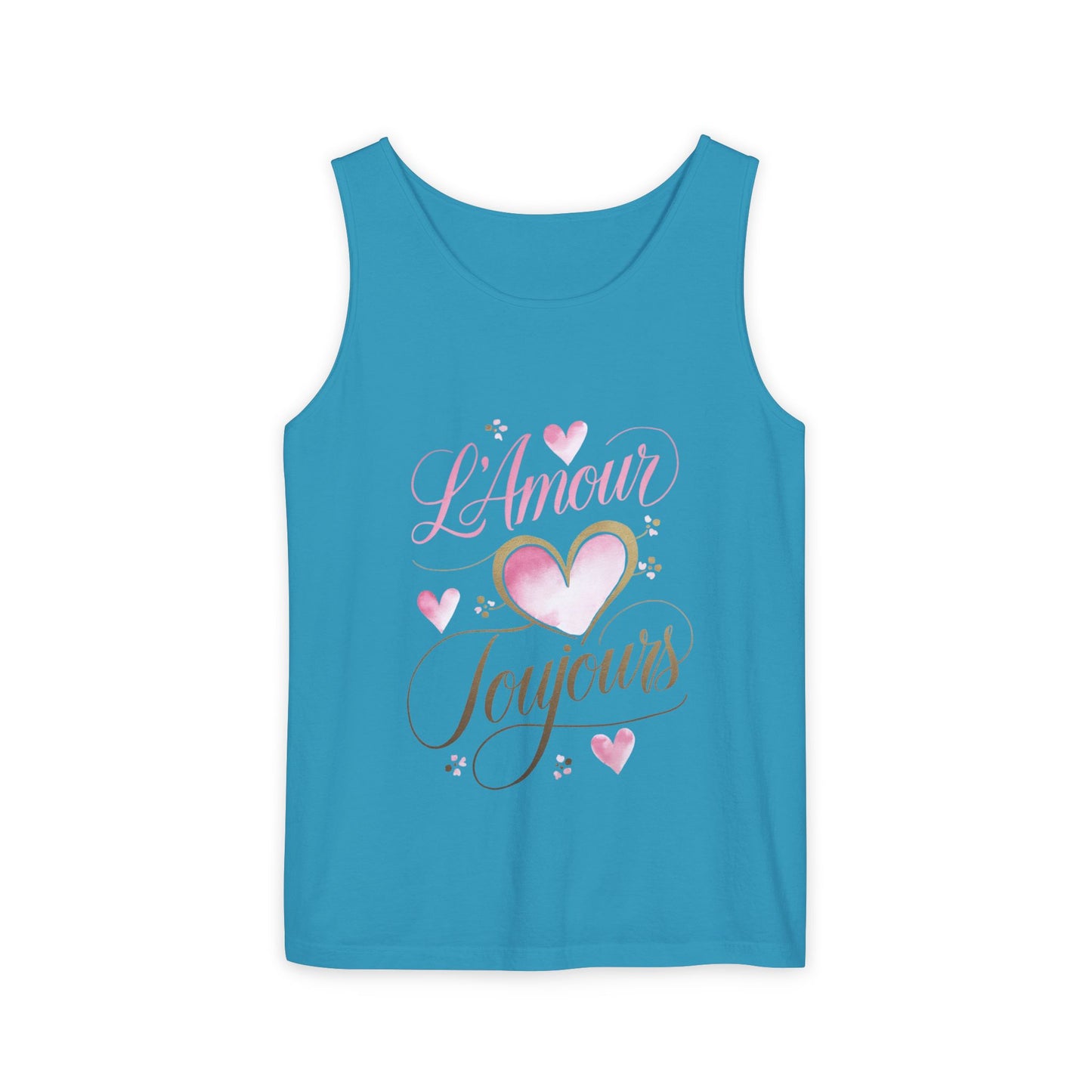 Comfort Colors® 9360 Women's Garment-Dyed Tank Top - L’Amour Toujours – Romantic French Love Design