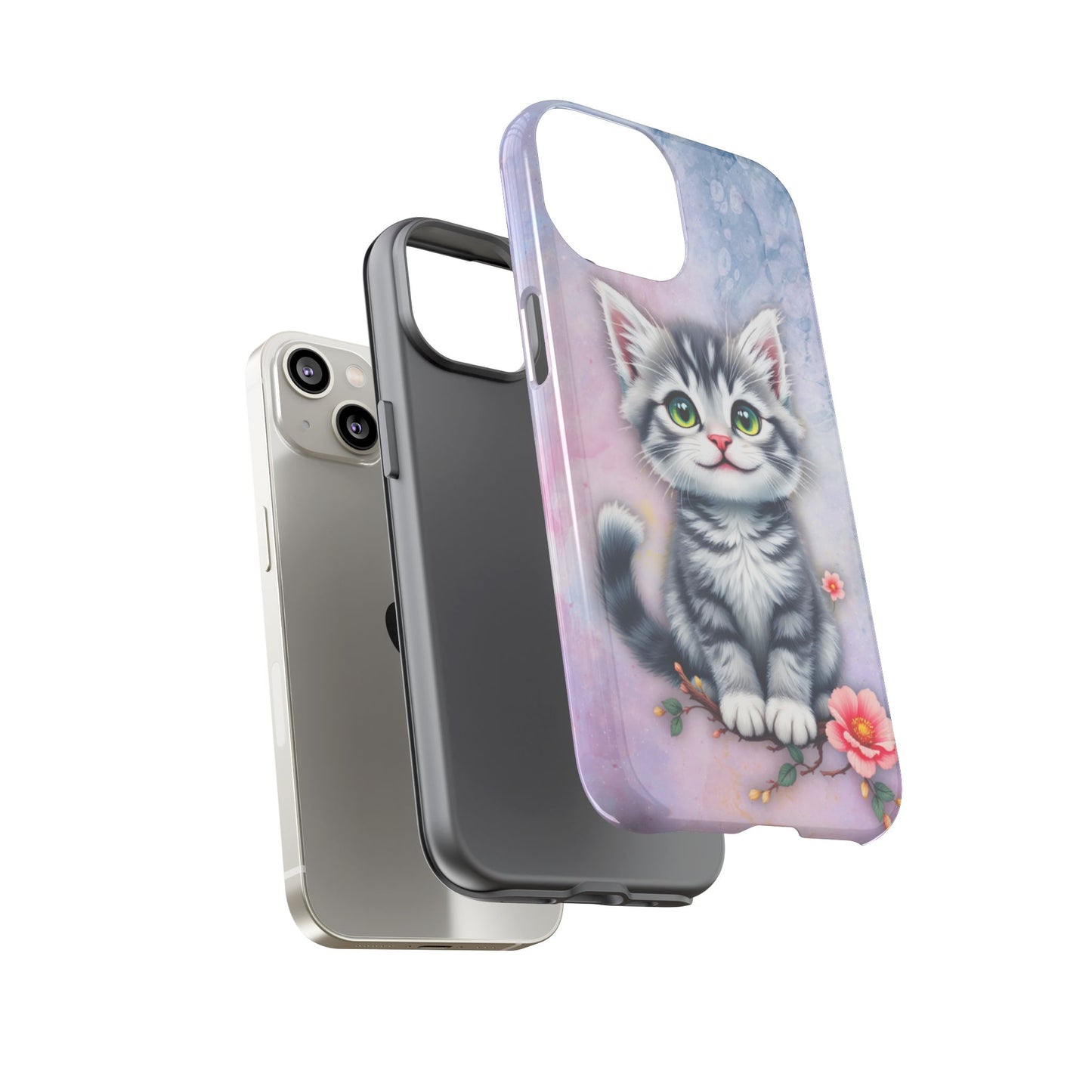 Tough Phone Case for iPhone, Samsung and Google Pixel - Dem Putty Tat Series (v1)