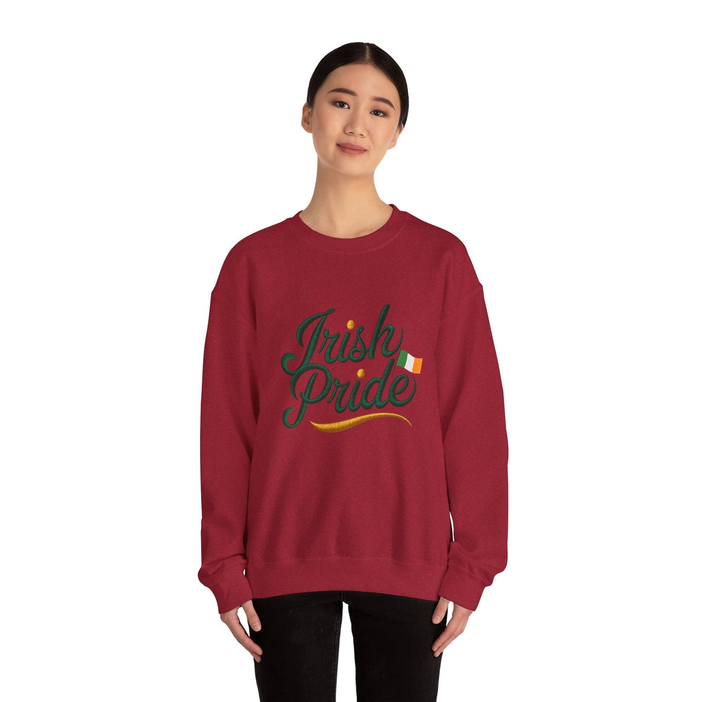 Gildan 18000 Unisex Heavy Blend™ Crewneck Sweatshirt - Irish Pride St. Patrick’s Day Design
