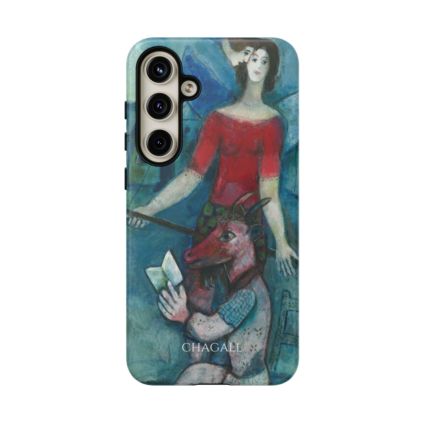 Tough Phone Case for iPhone, Samsung and Google Pixel - Chagall, The Angel and the Reader (1930)