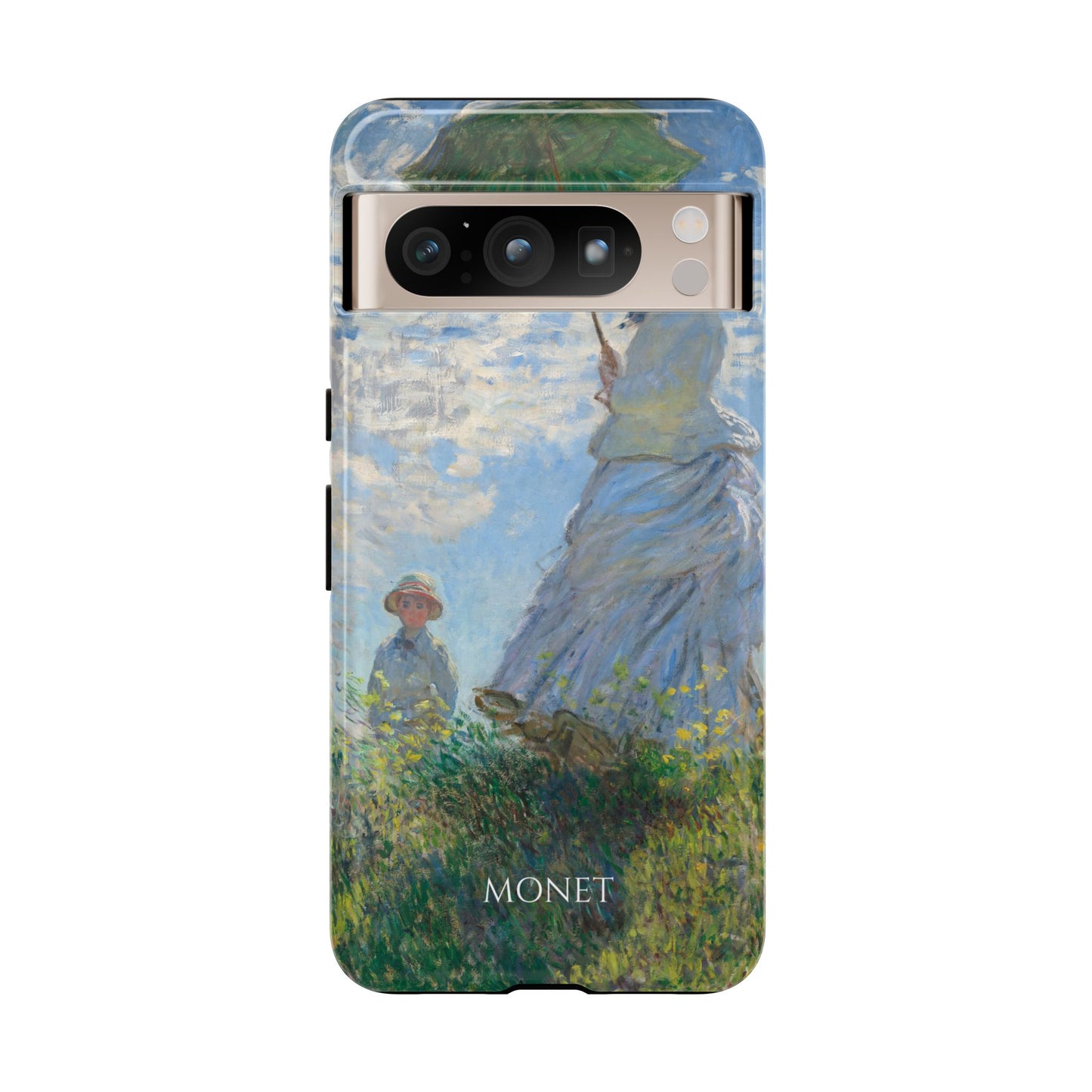 Tough Phone Case for iPhone, Samsung and Google Pixel - Monet, Woman with a Parasol - Madame Monet and Her Son (1875)